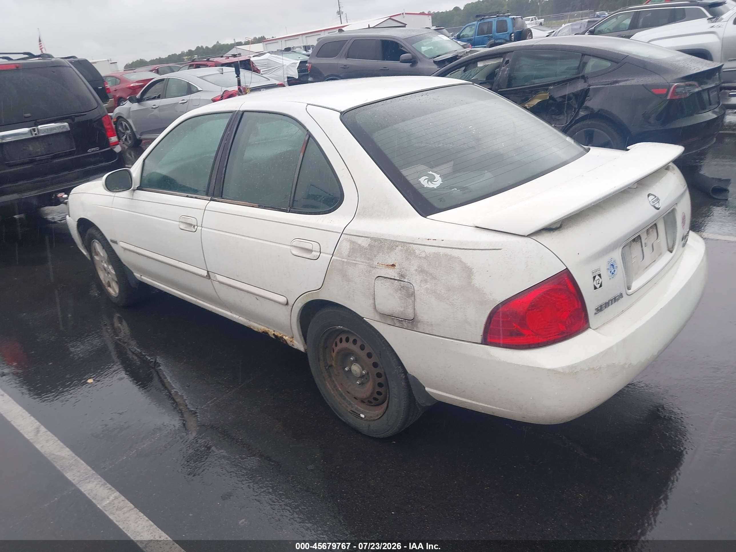 2006 Nissan Sentra 1.8s White vin: 3N1CB51D46L558017