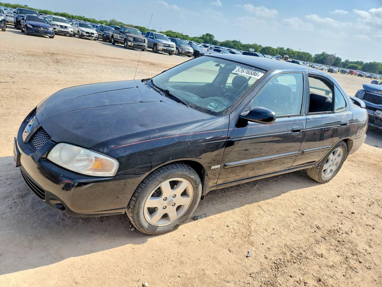 2006 Nissan Sentra 1.8 Black vin: 3N1CB51D46L575819