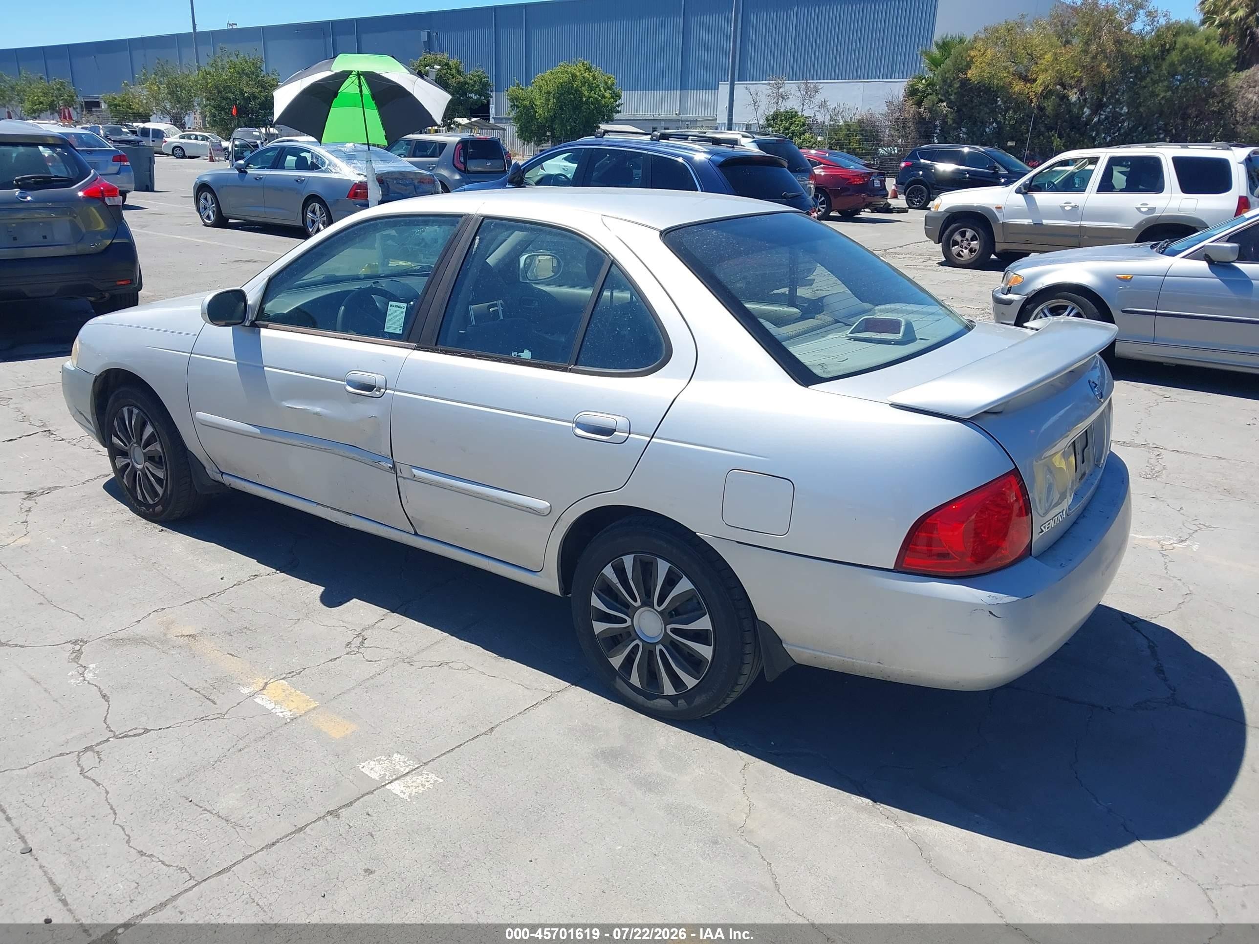 2006 Nissan Sentra 1.8s Silver vin: 3N1CB51D46L583953
