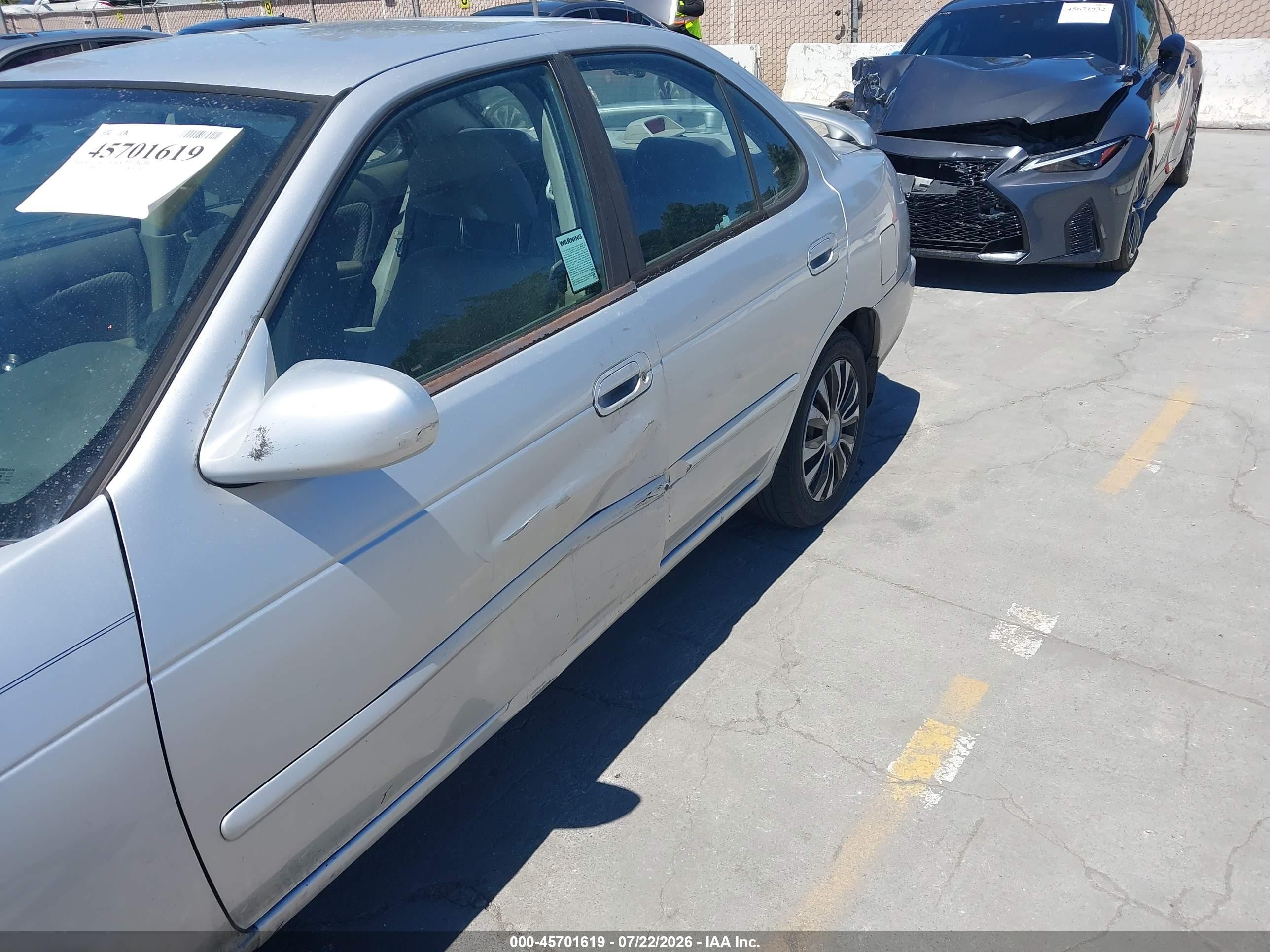 2006 Nissan Sentra 1.8s Silver vin: 3N1CB51D46L583953