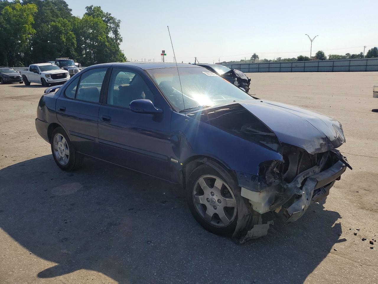 2006 Nissan Sentra 1.8 Blue vin: 3N1CB51D46L643701