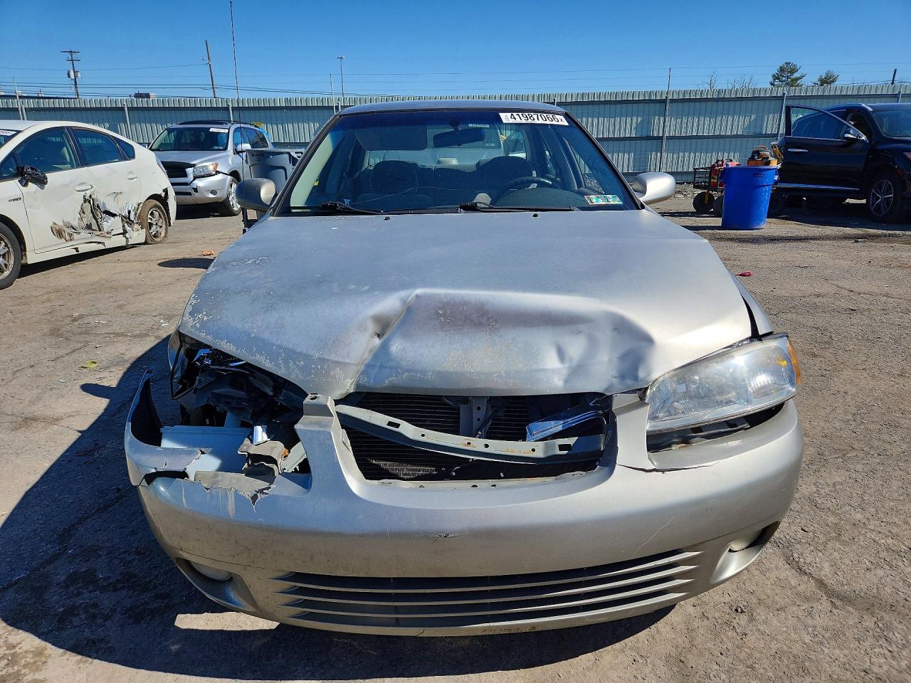 2000 Nissan Sentra Xe Silver vin: 3N1CB51D4YL335348