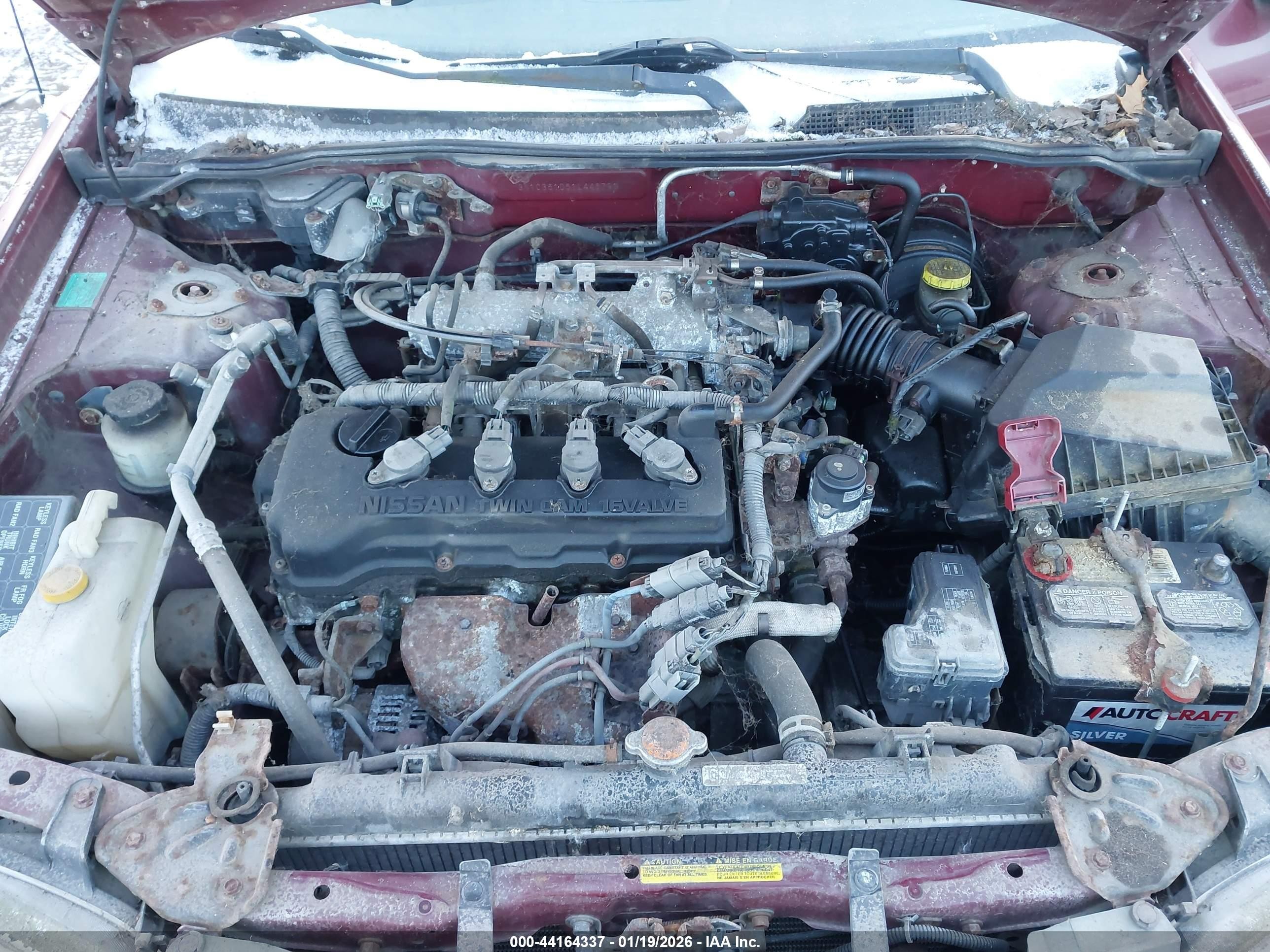 2001 Nissan Sentra Gxe Red vin: 3N1CB51D51L443791