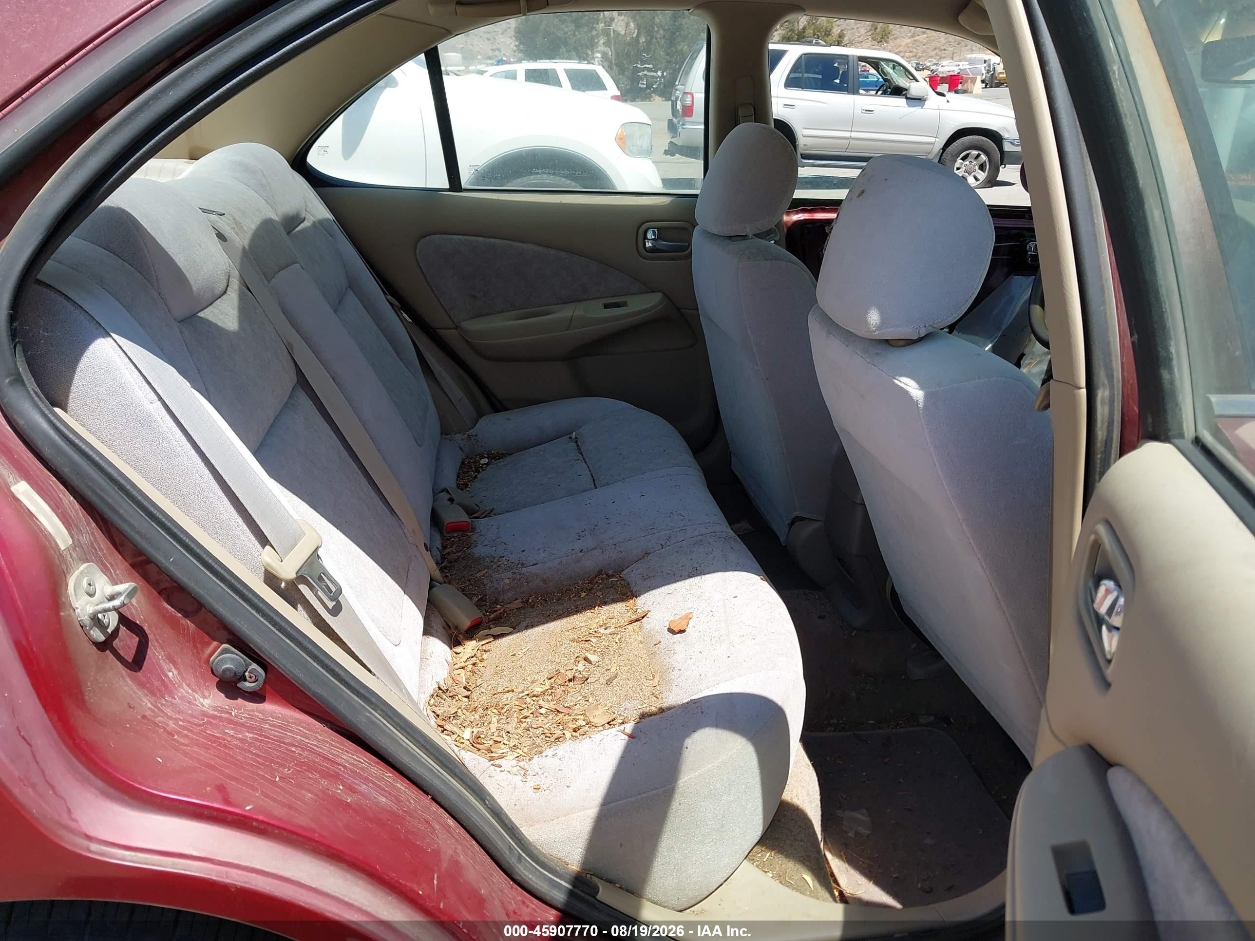 2001 Nissan Sentra Gxe Burgundy vin: 3N1CB51D51L447520