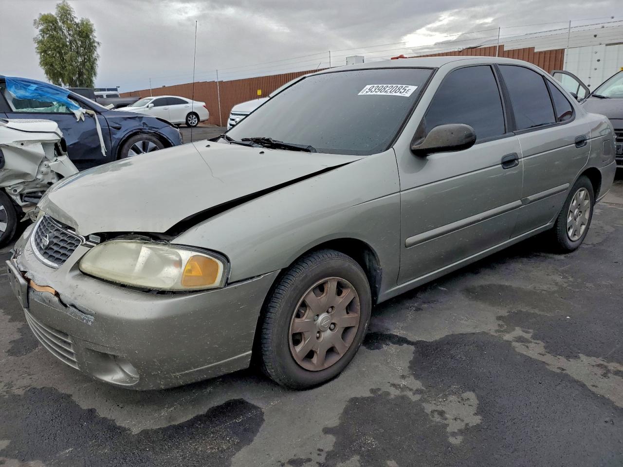 2001 Nissan Sentra Xe Gray vin: 3N1CB51D51L468660