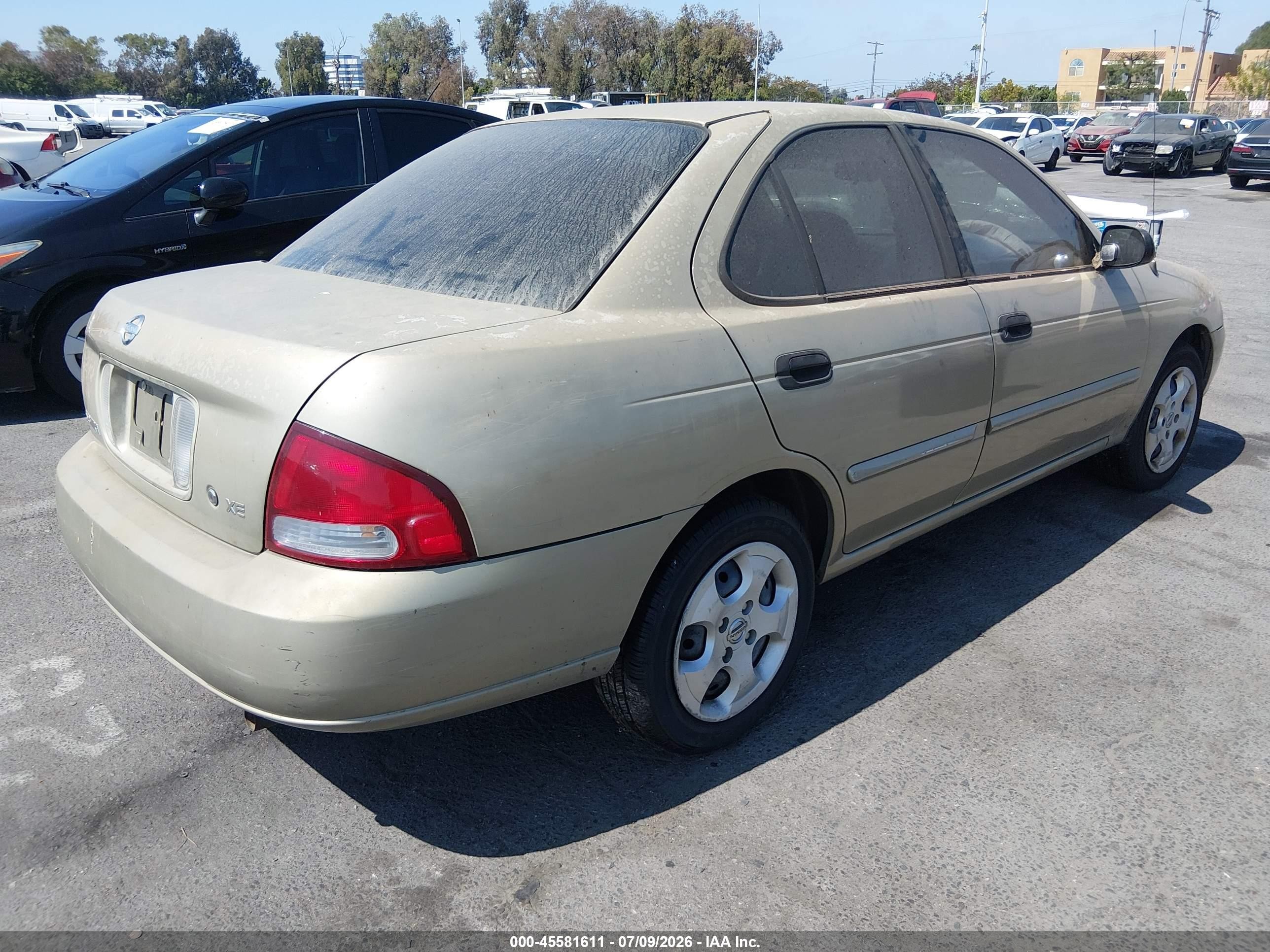 2003 Nissan Sentra Xe Gold vin: 3N1CB51D53L776995
