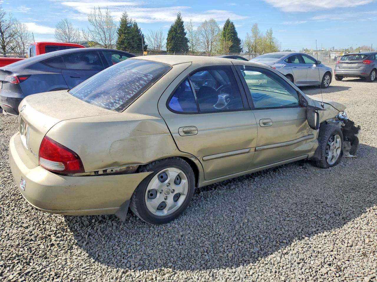 2003 Nissan Sentra Xe Бежевый vin: 3N1CB51D53L797202