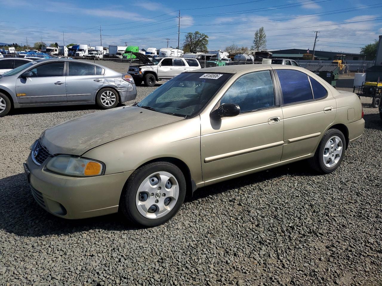 2003 Nissan Sentra Xe Бежевый vin: 3N1CB51D53L797202