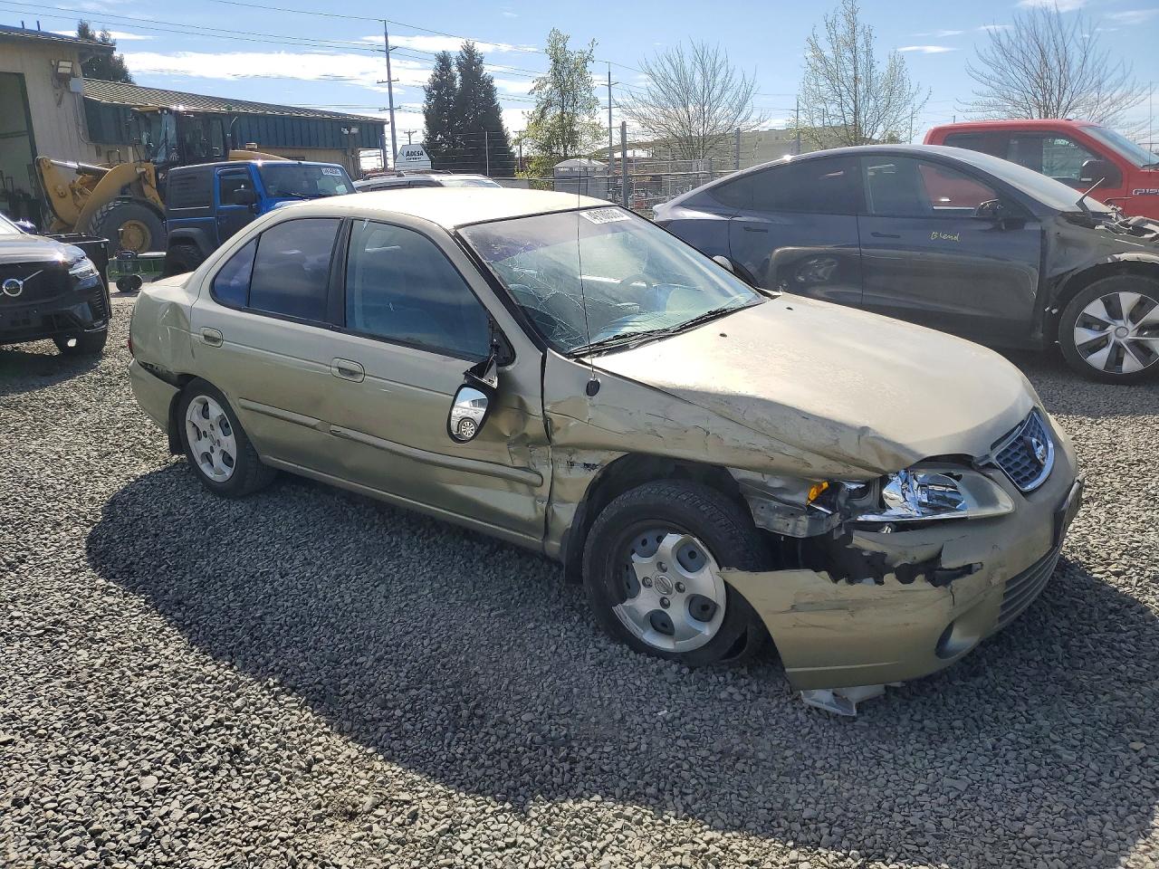 2003 Nissan Sentra Xe Бежевый vin: 3N1CB51D53L797202