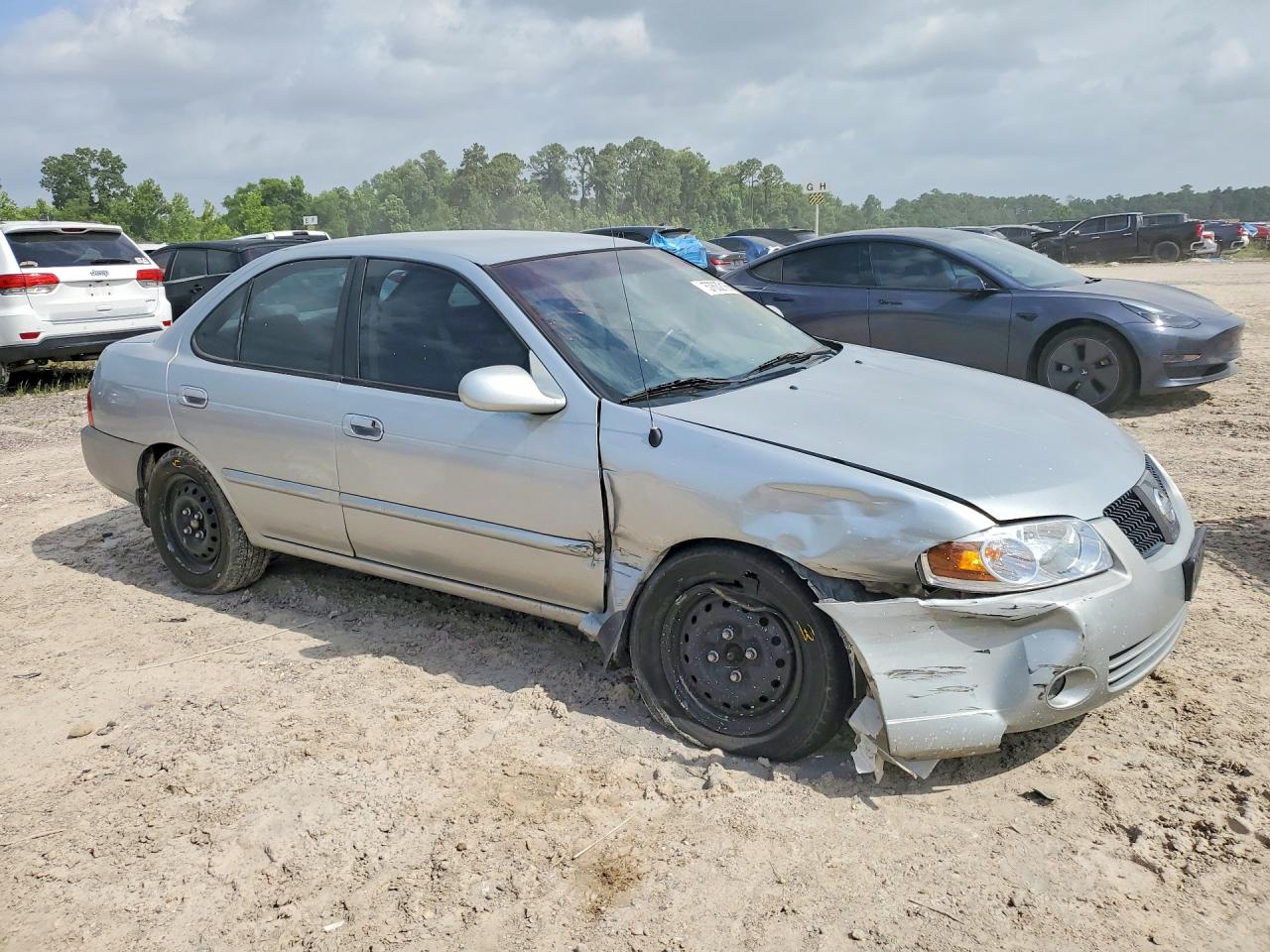 2004 Nissan Sentra 1.8 Silver vin: 3N1CB51D54L458084