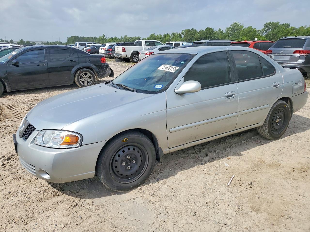 2004 Nissan Sentra 1.8 Silver vin: 3N1CB51D54L458084