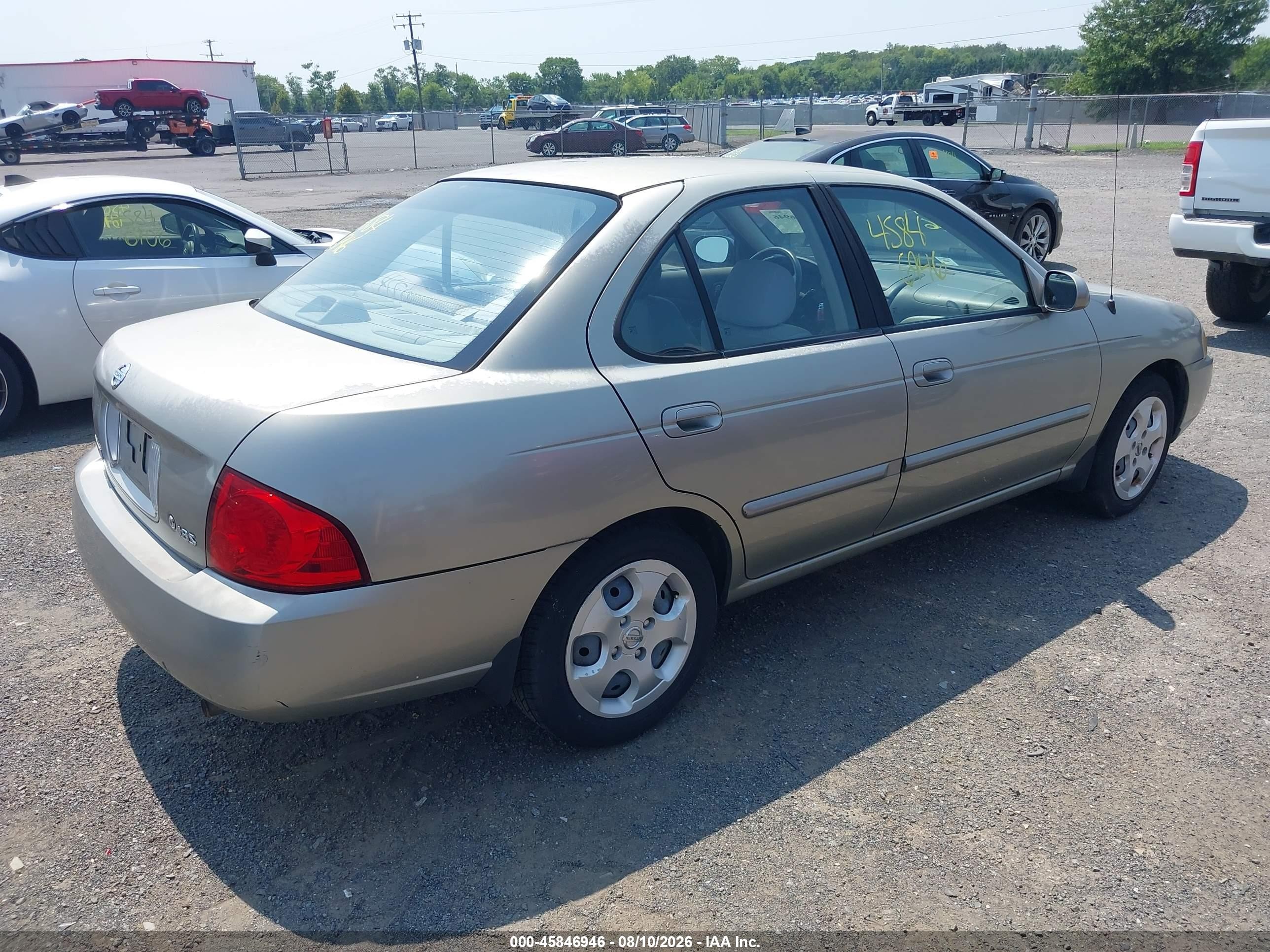 2004 Nissan Sentra 1.8s Silver vin: 3N1CB51D54L825064