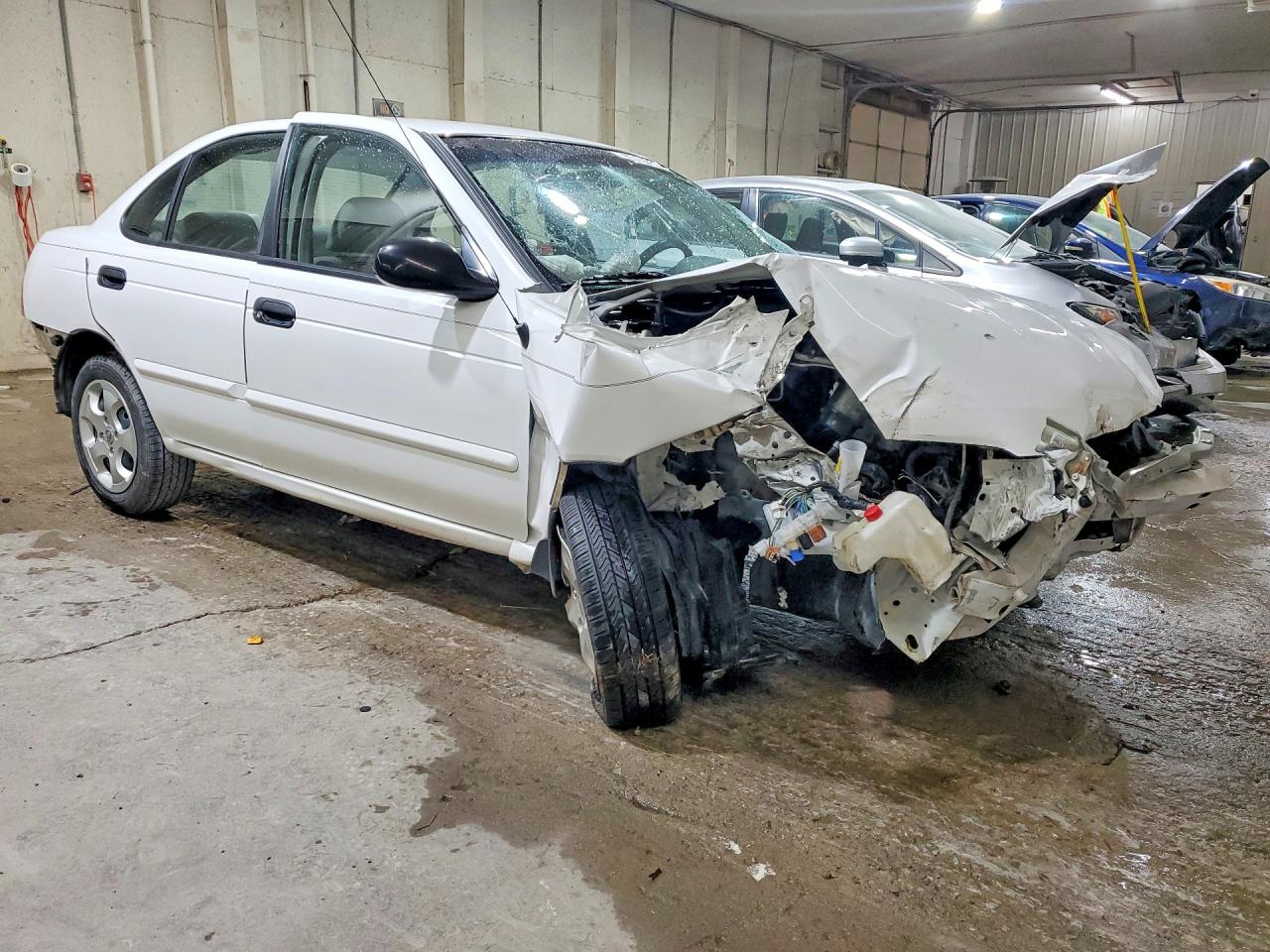 2004 Nissan Sentra 1.8 White vin: 3N1CB51D54L856797