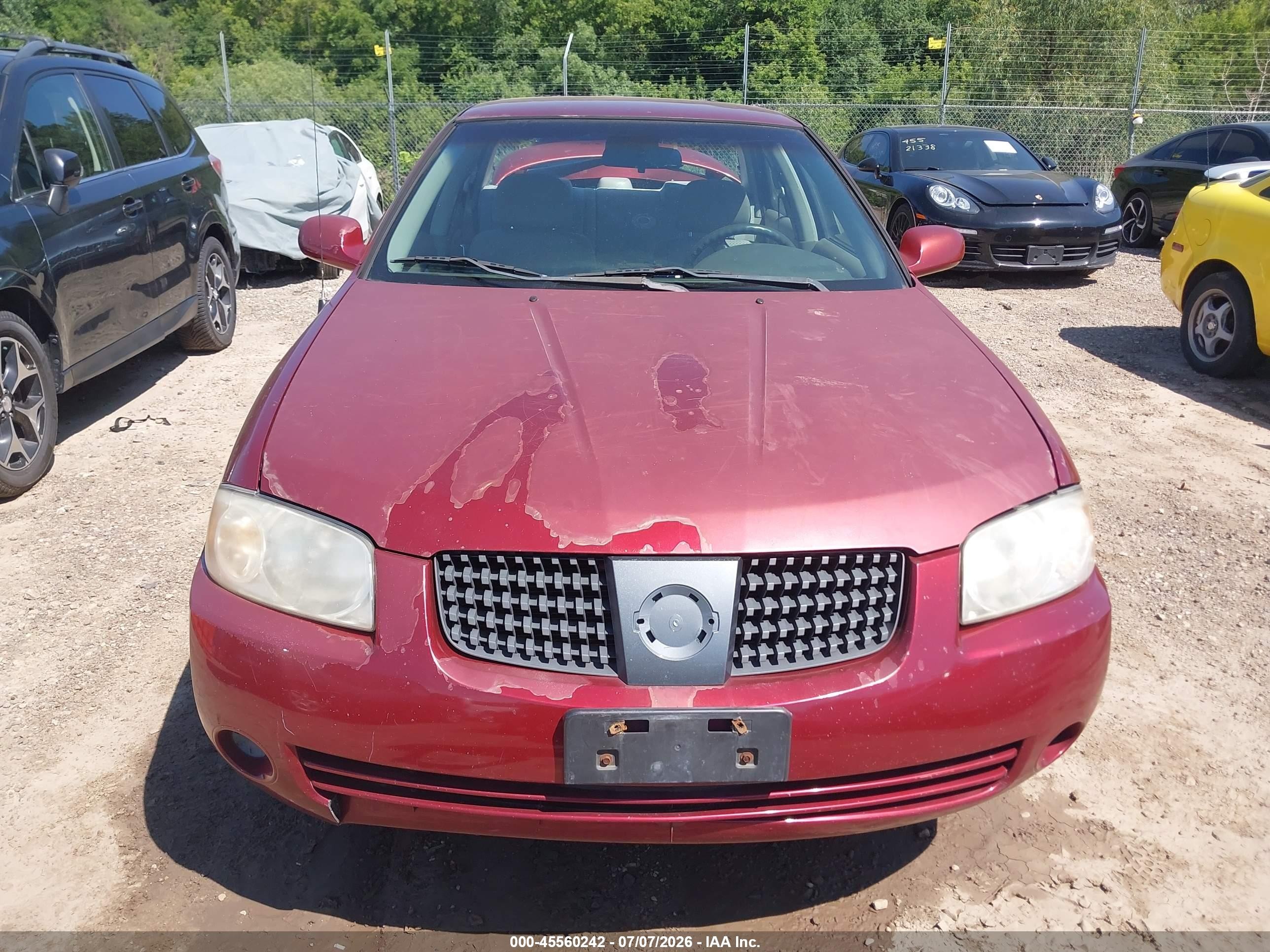 2005 Nissan Sentra 1.8s Burgundy vin: 3N1CB51D55L462492