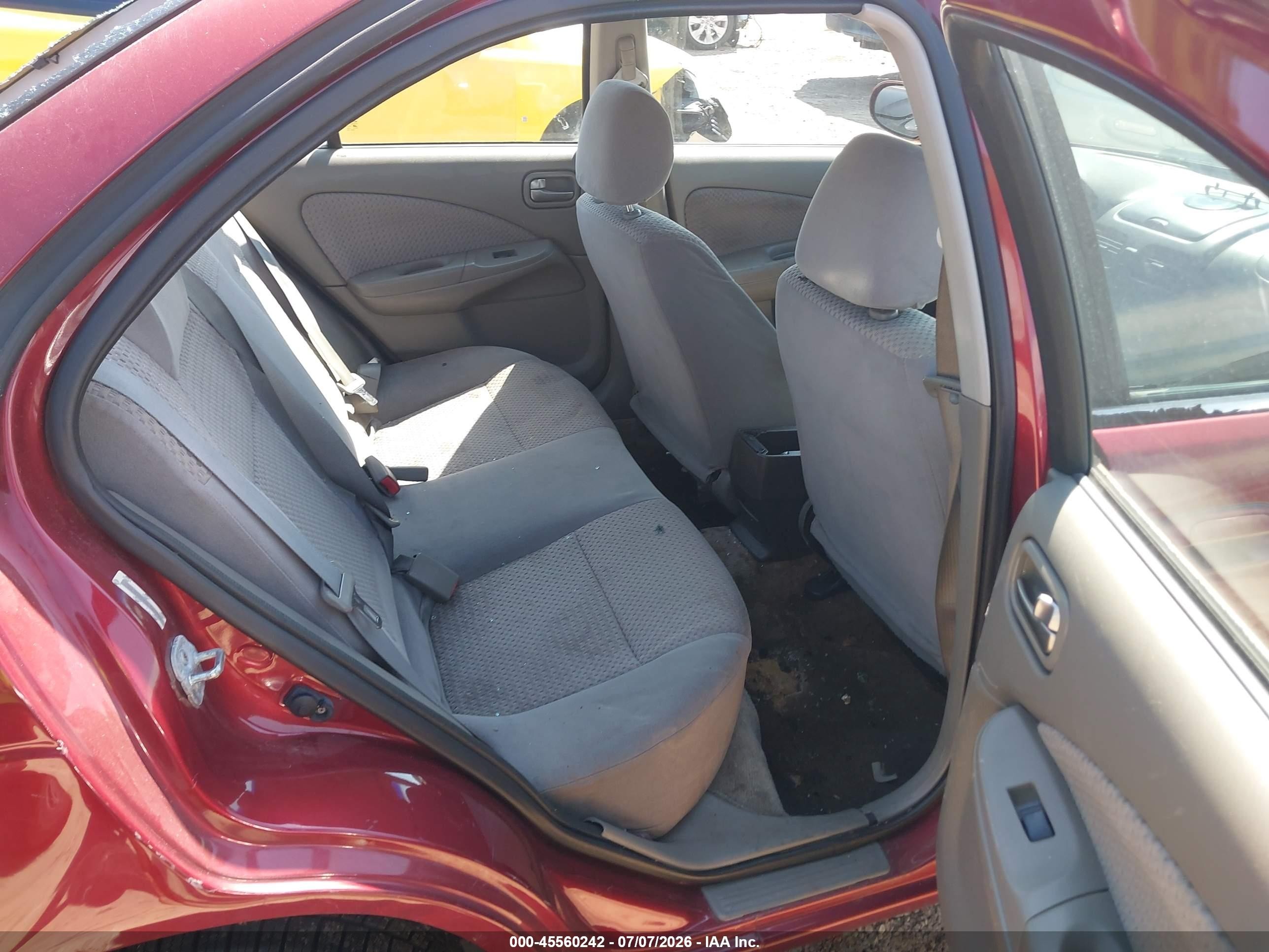 2005 Nissan Sentra 1.8s Burgundy vin: 3N1CB51D55L462492