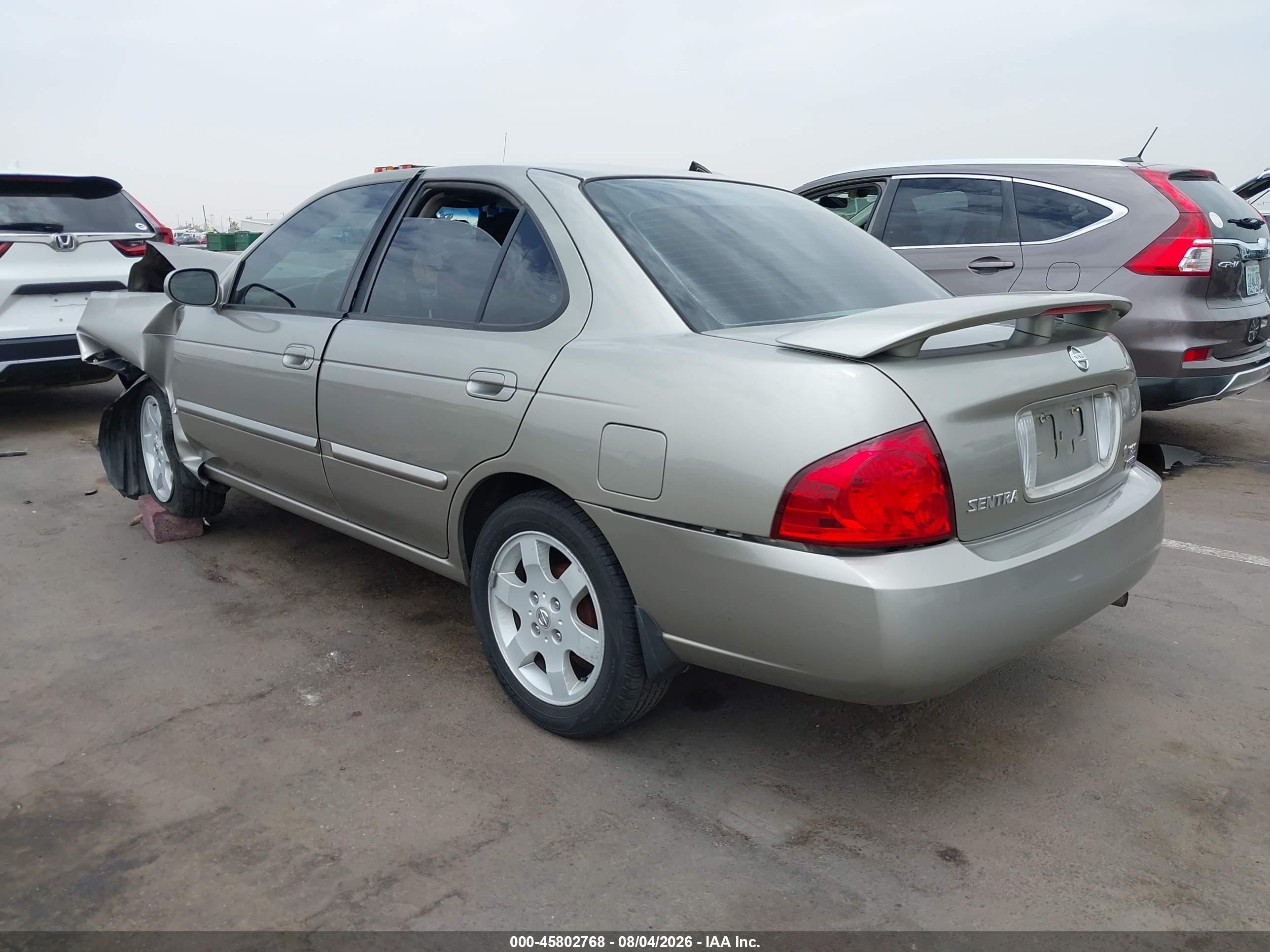 2005 Nissan Sentra 1.8s Бежевый vin: 3N1CB51D55L515756