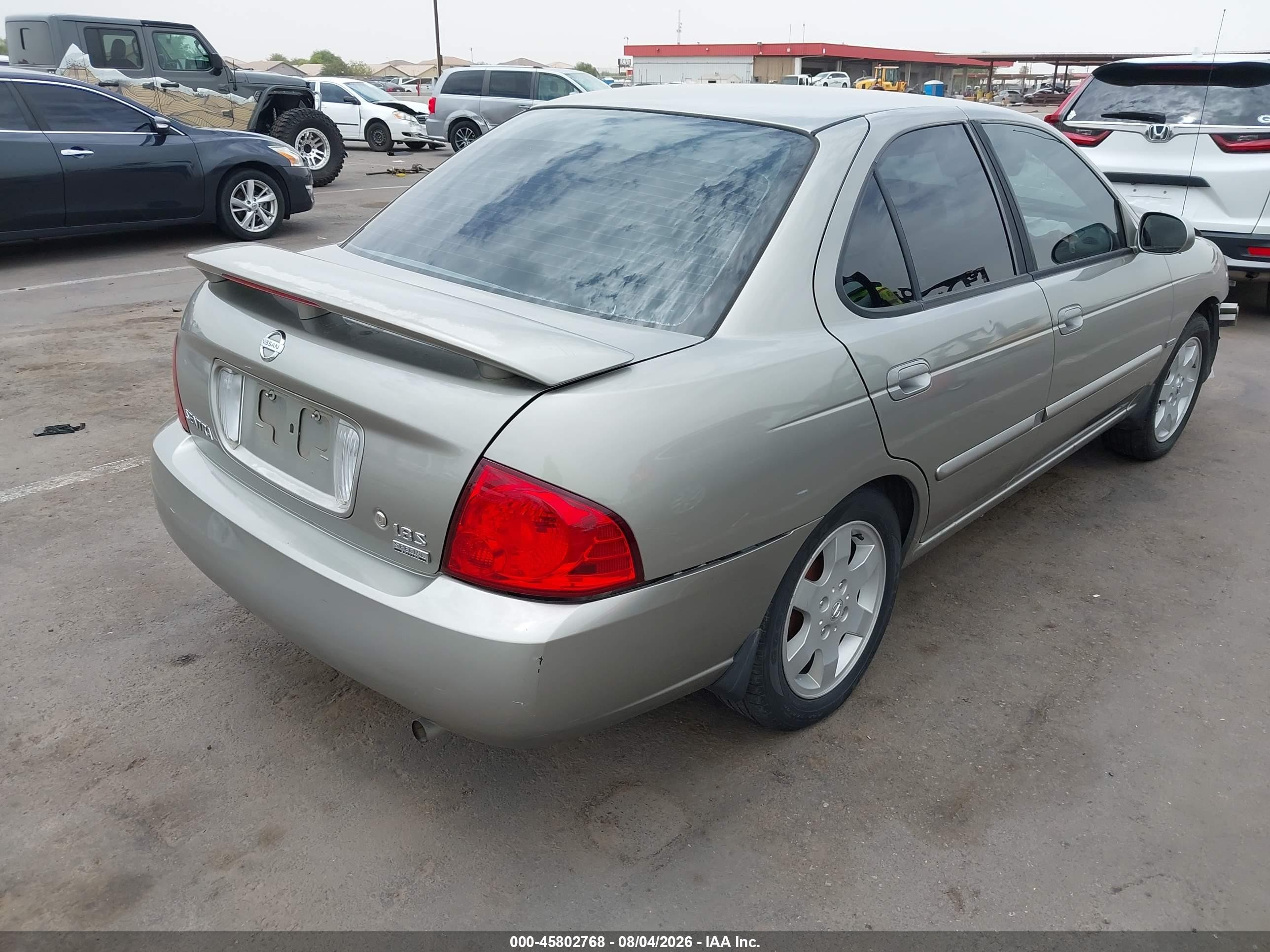 2005 Nissan Sentra 1.8s Бежевый vin: 3N1CB51D55L515756