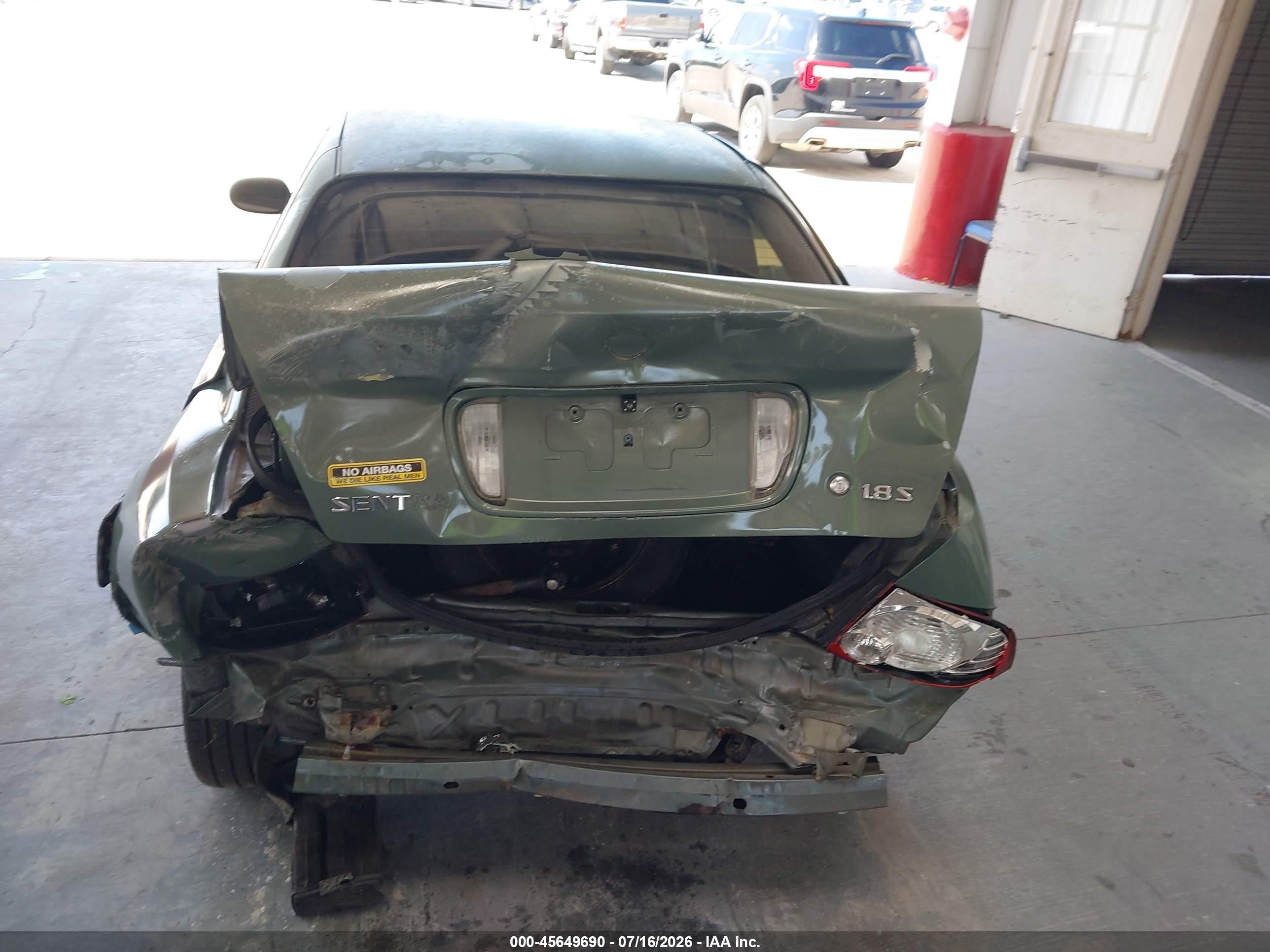 2006 Nissan Sentra 1.8s Green vin: 3N1CB51D56L457956