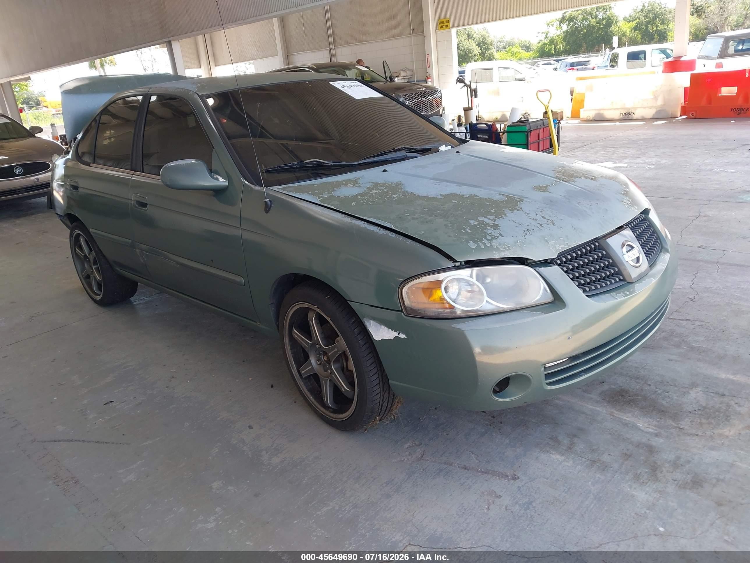 2006 Nissan Sentra 1.8s Green vin: 3N1CB51D56L457956