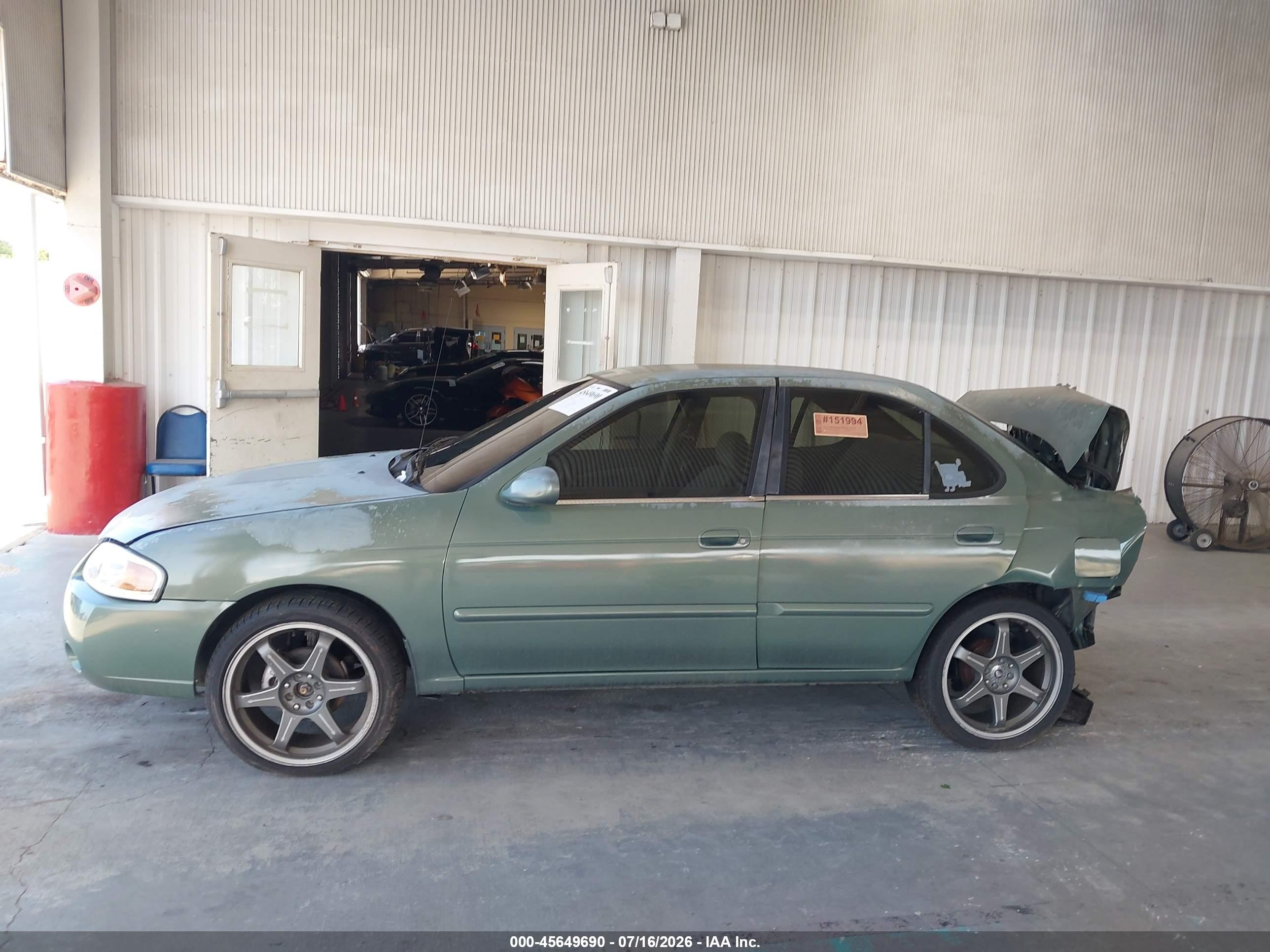 2006 Nissan Sentra 1.8s Green vin: 3N1CB51D56L457956