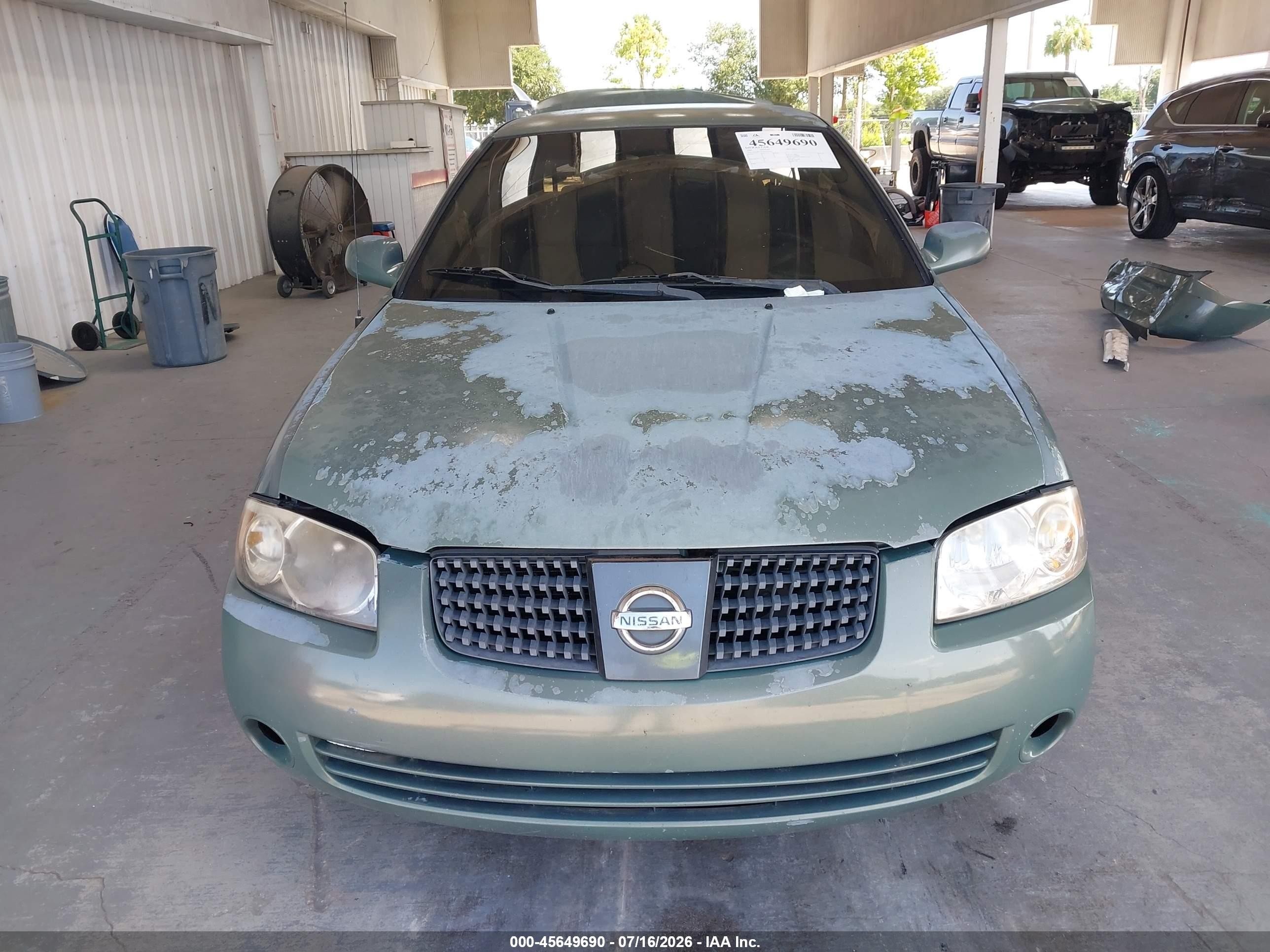 2006 Nissan Sentra 1.8s Green vin: 3N1CB51D56L457956