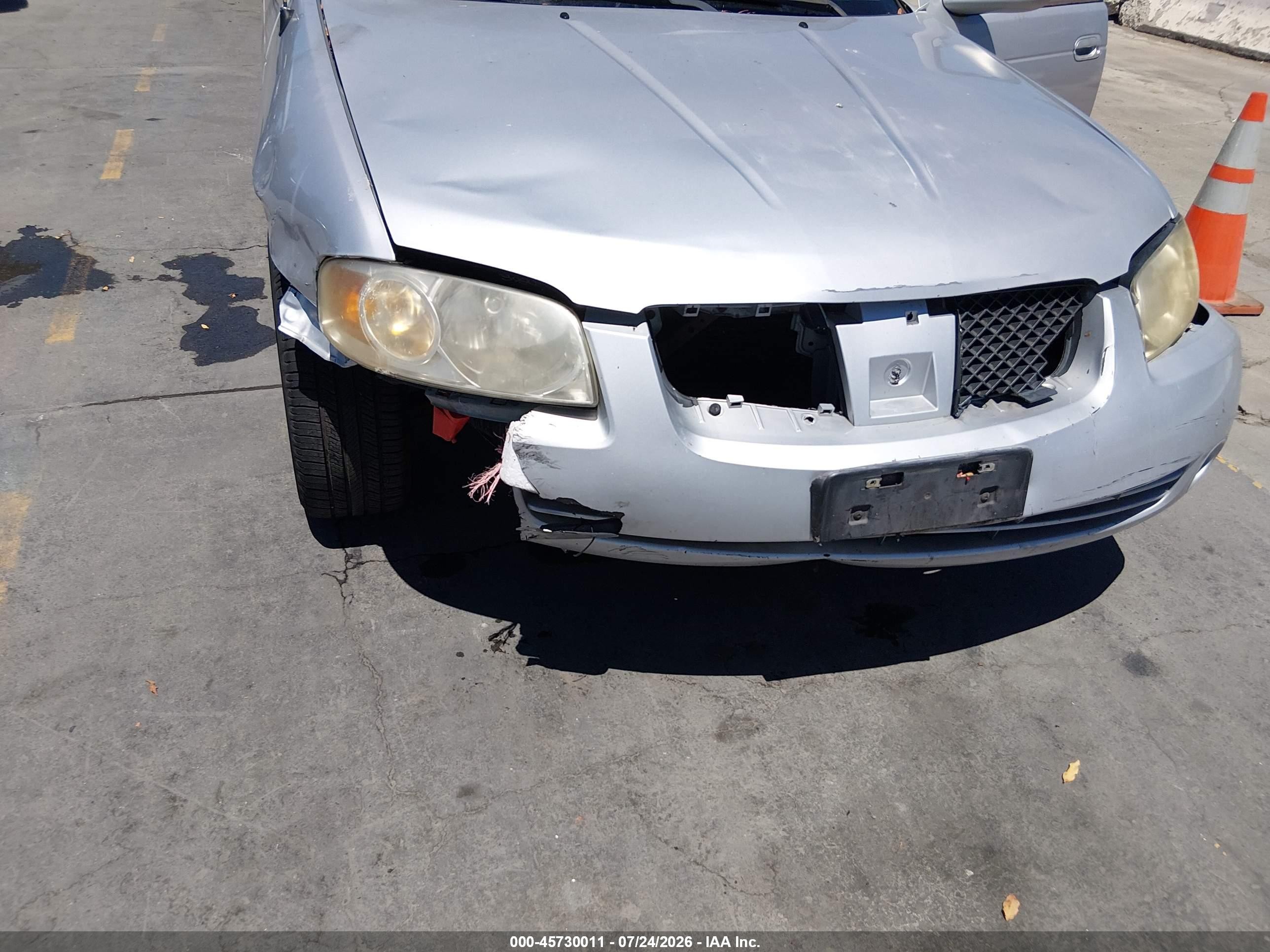 2006 Nissan Sentra 1.8s Silver vin: 3N1CB51D56L463742
