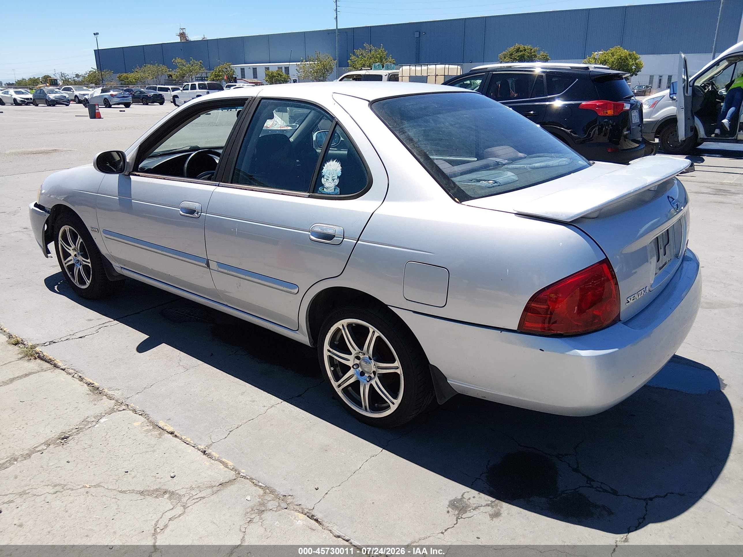 2006 Nissan Sentra 1.8s Silver vin: 3N1CB51D56L463742