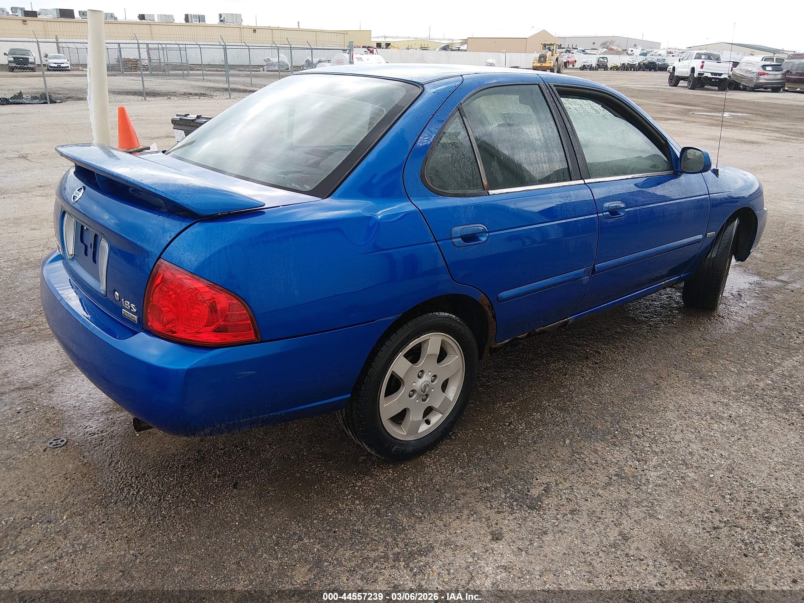 2006 Nissan Sentra 1.8s Blue vin: 3N1CB51D56L481075