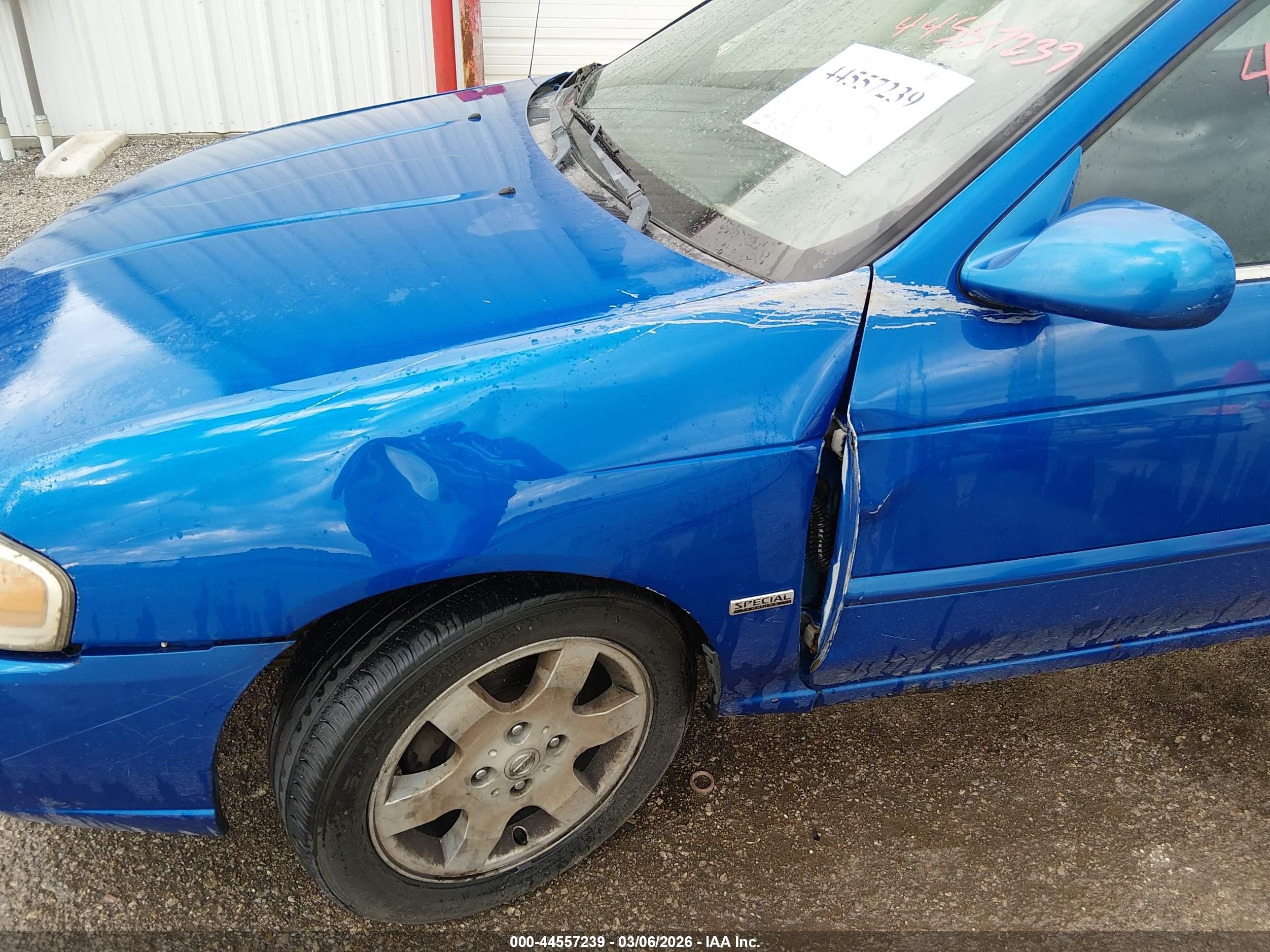 2006 Nissan Sentra 1.8s Blue vin: 3N1CB51D56L481075