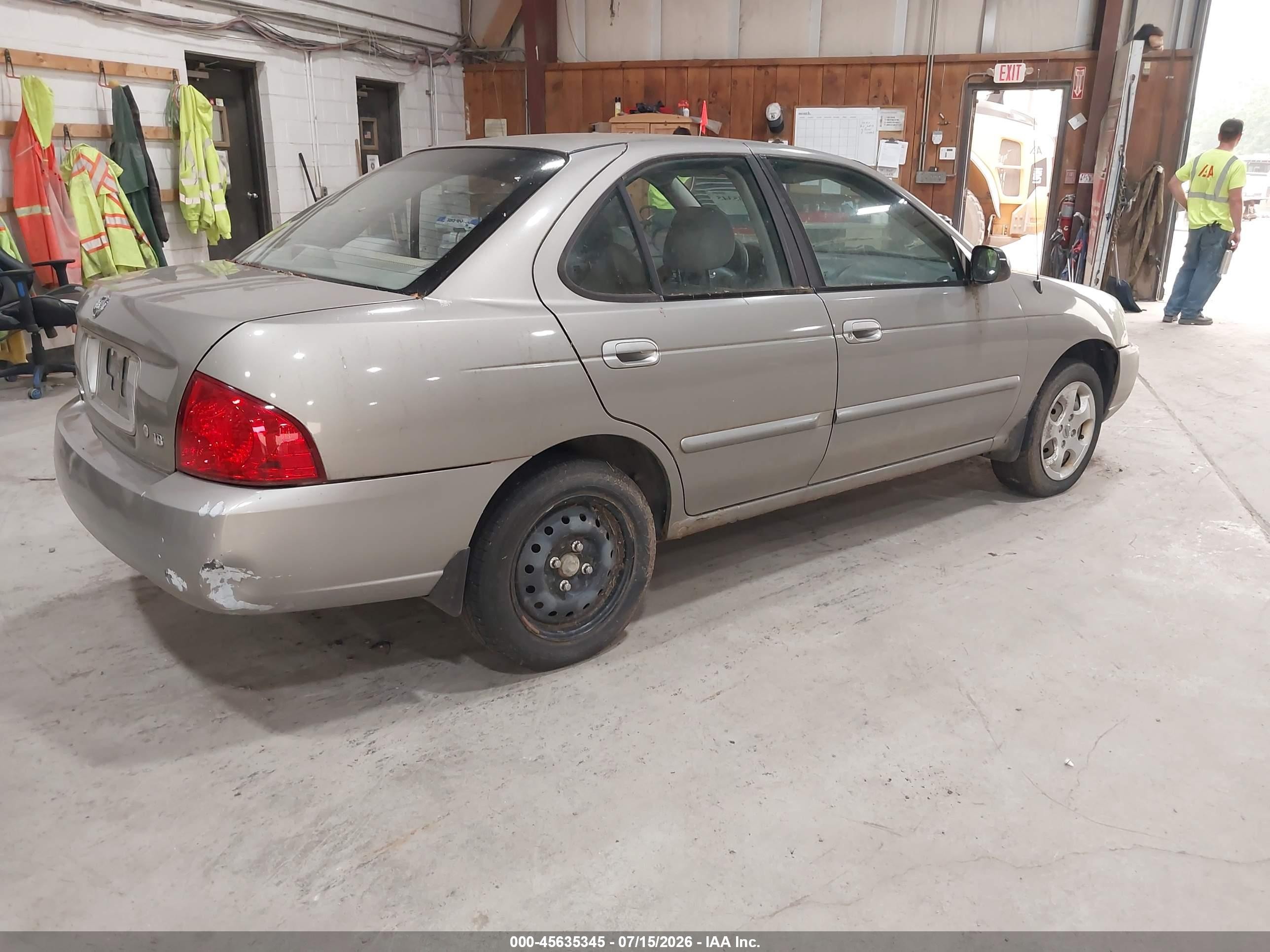 2006 Nissan Sentra 1.8 Gray vin: 3N1CB51D56L493808