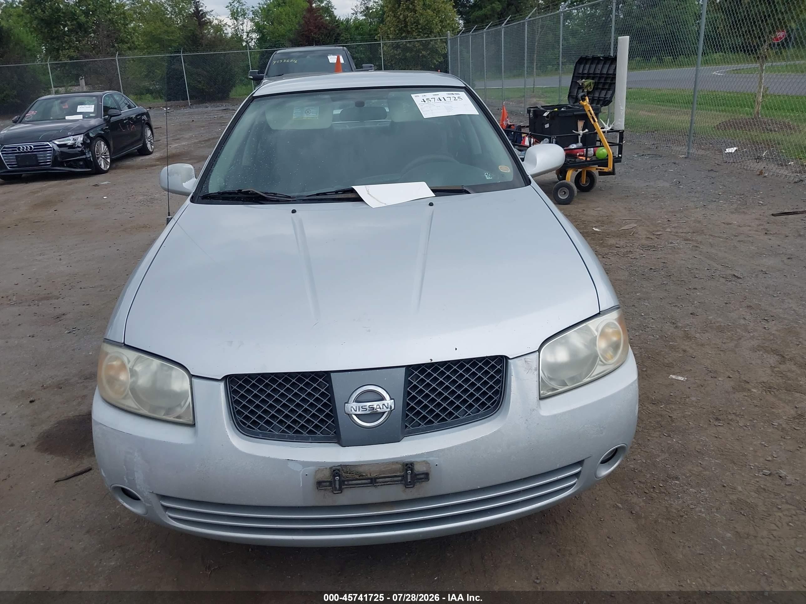 2006 Nissan Sentra 1.8s Silver vin: 3N1CB51D56L511885