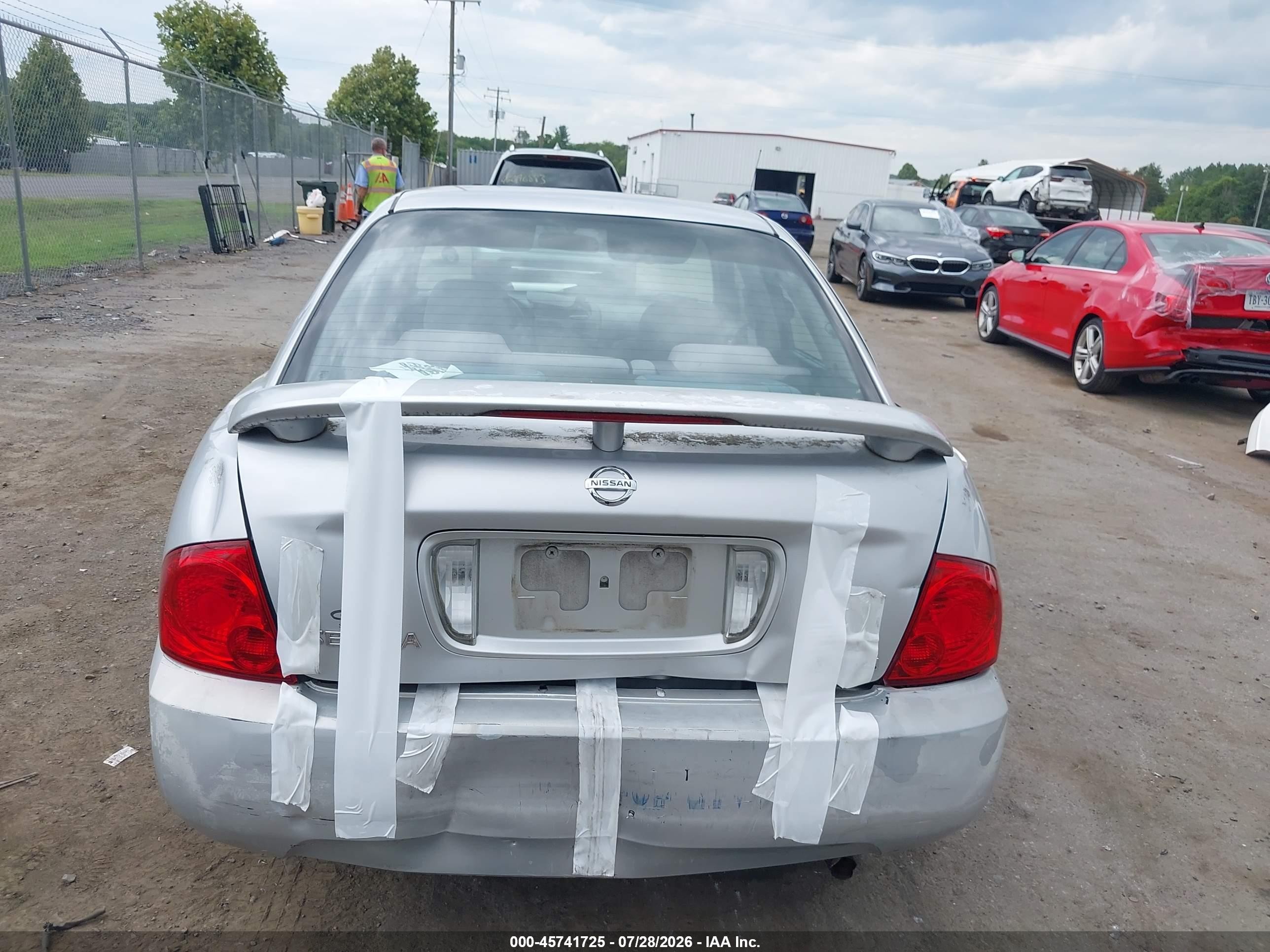 2006 Nissan Sentra 1.8s Silver vin: 3N1CB51D56L511885