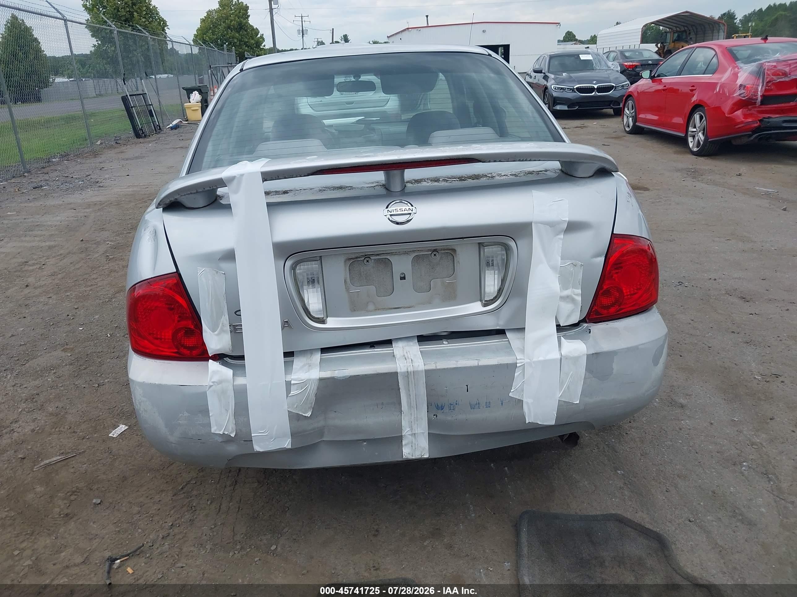 2006 Nissan Sentra 1.8s Silver vin: 3N1CB51D56L511885