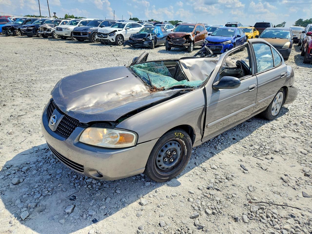 2006 Nissan Sentra 1.8 Gray vin: 3N1CB51D56L554414
