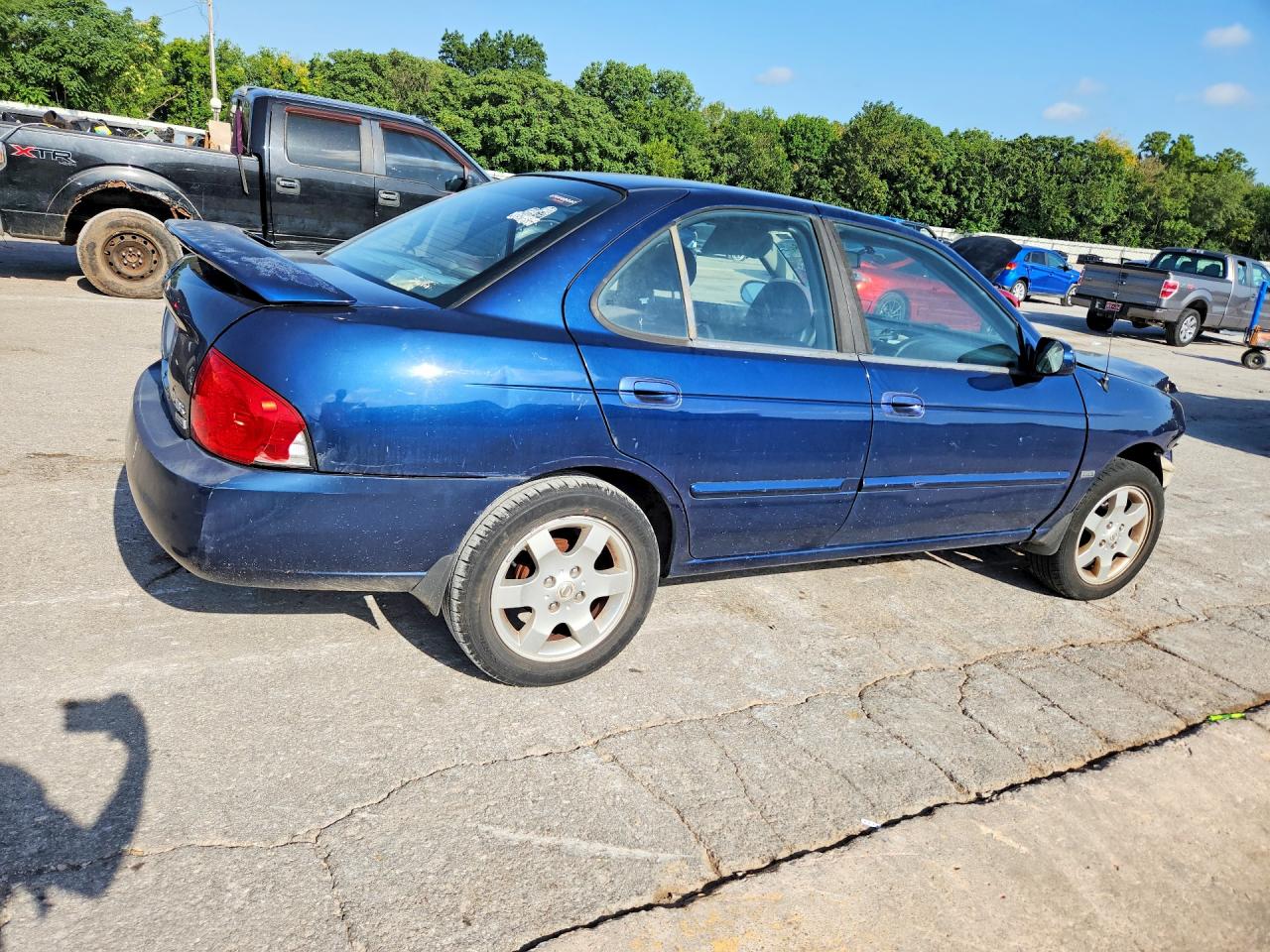 2006 Nissan Sentra 1.8 Blue vin: 3N1CB51D56L557720