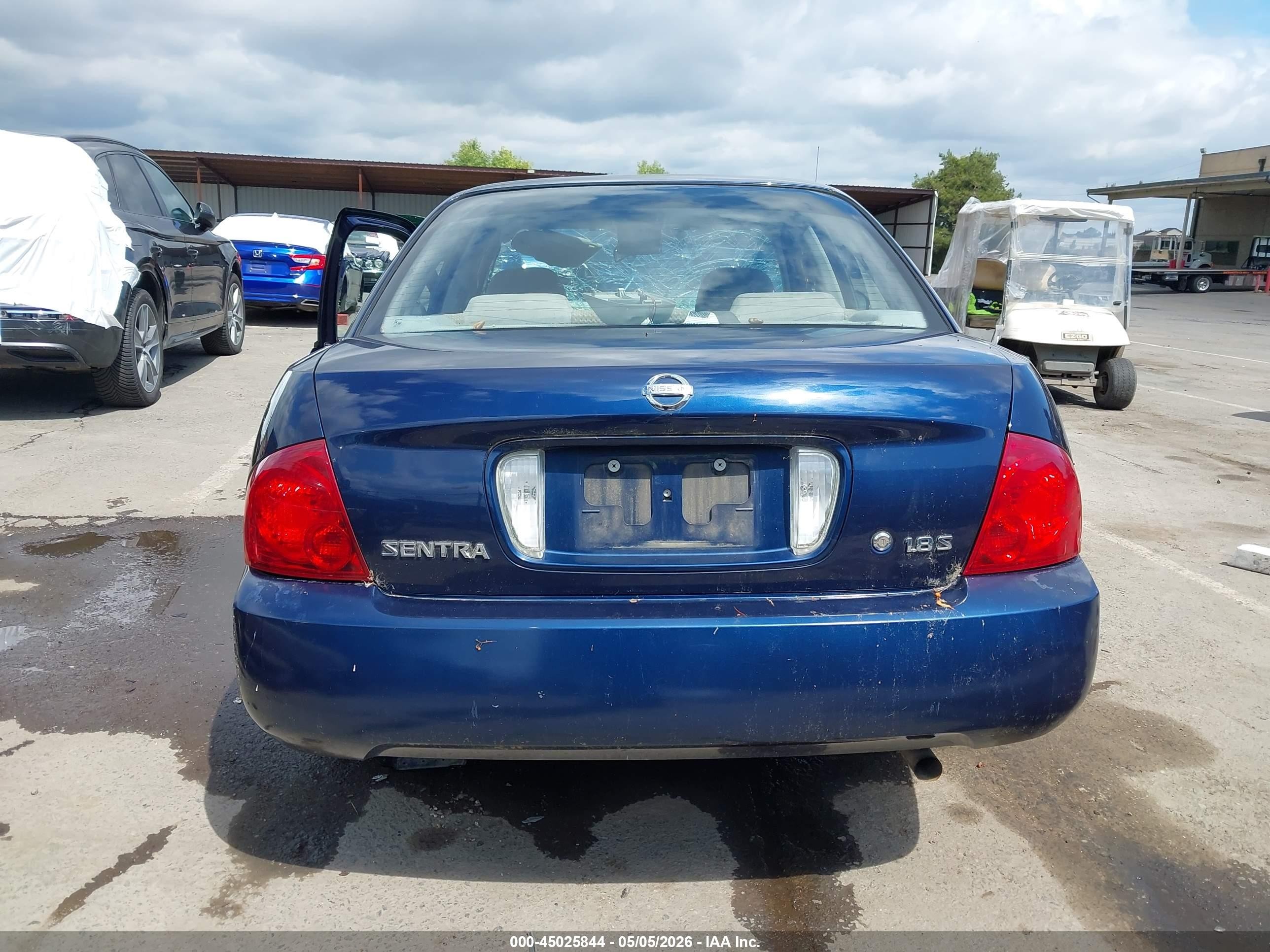2006 Nissan Sentra 1.8s Синий vin: 3N1CB51D56L567924