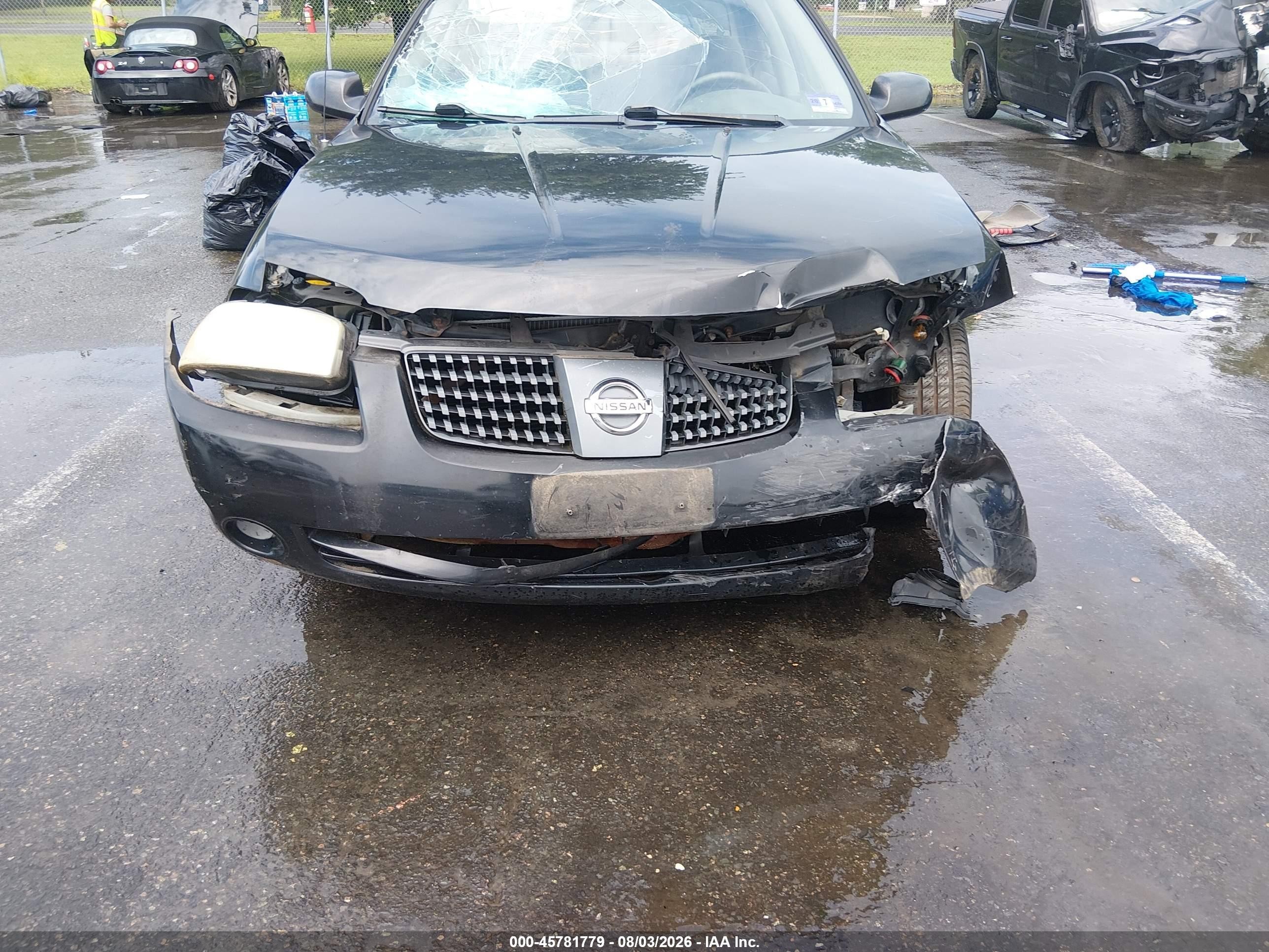 2006 Nissan Sentra 1.8 Black vin: 3N1CB51D56L593813