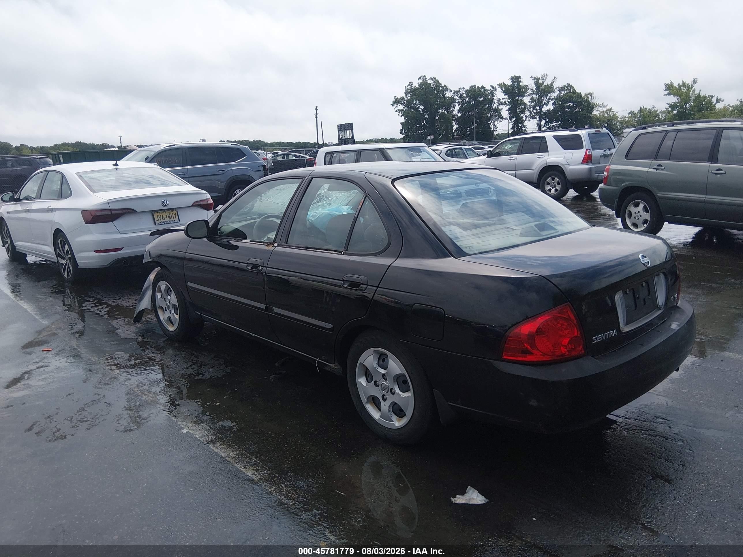 2006 Nissan Sentra 1.8 Black vin: 3N1CB51D56L593813