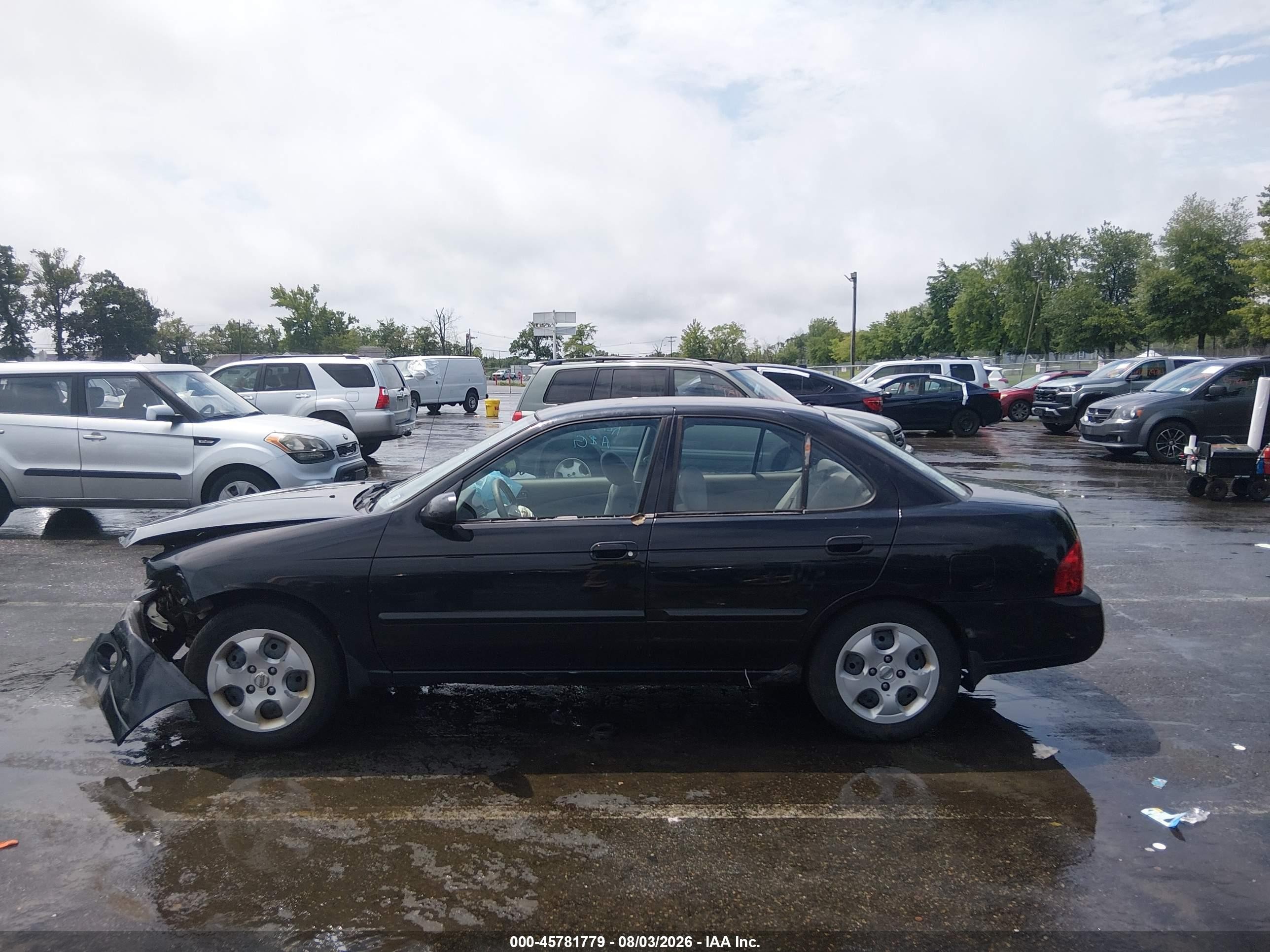 2006 Nissan Sentra 1.8 Black vin: 3N1CB51D56L593813