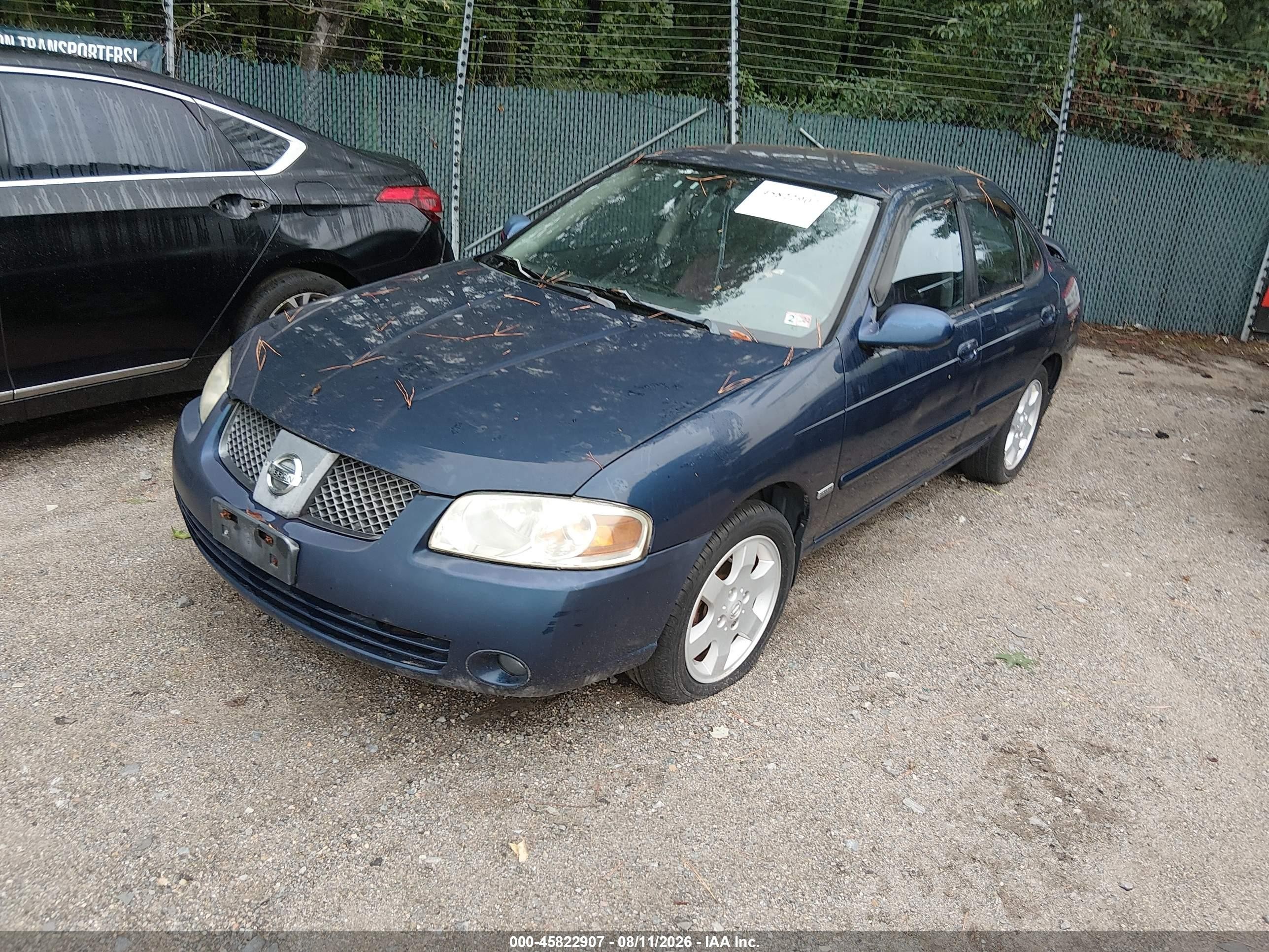 2006 Nissan Sentra 1.8s Blue vin: 3N1CB51D56L612392