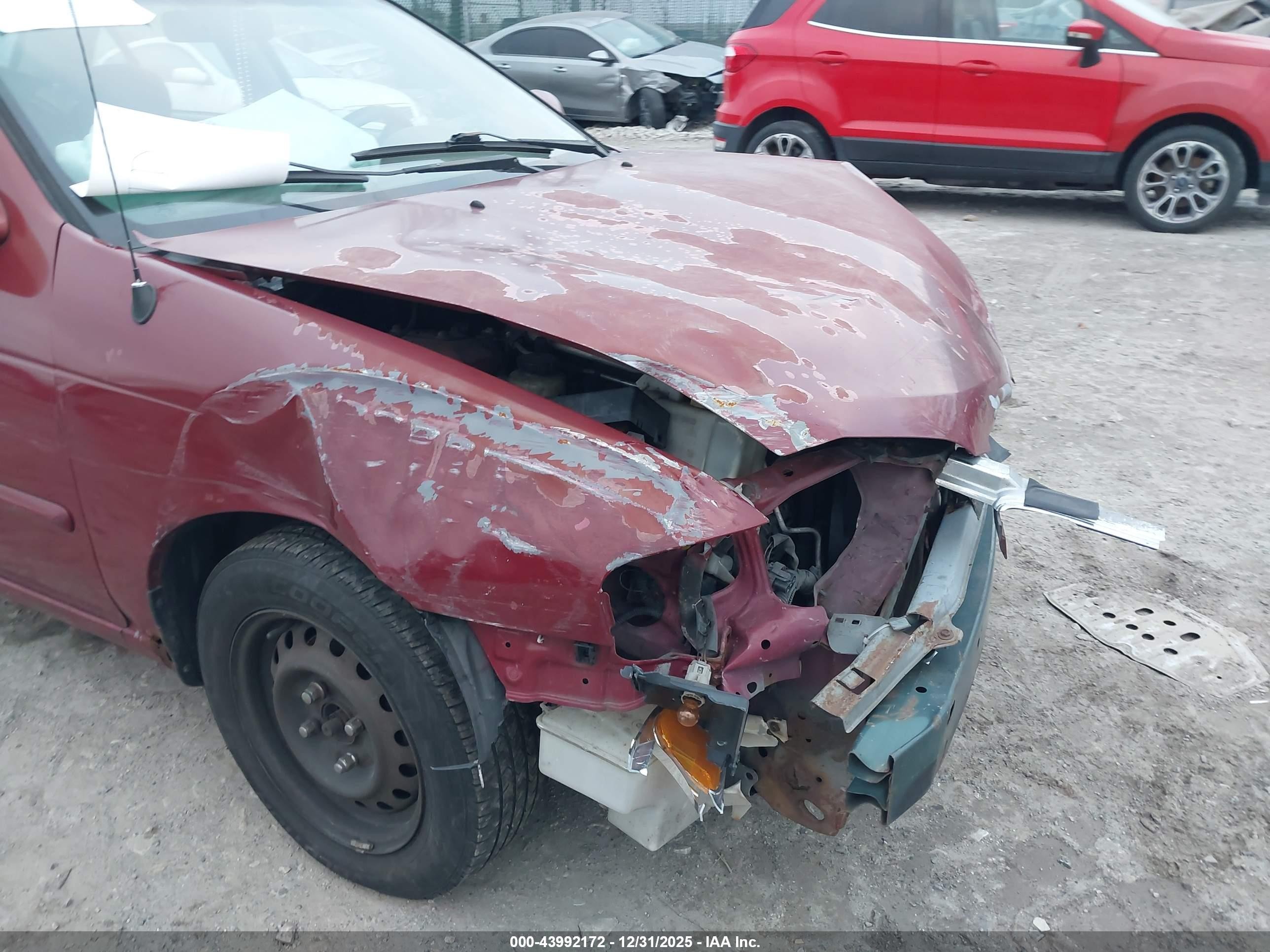 2000 Nissan Sentra   Burgundy vin: 3N1CB51D5YL300267
