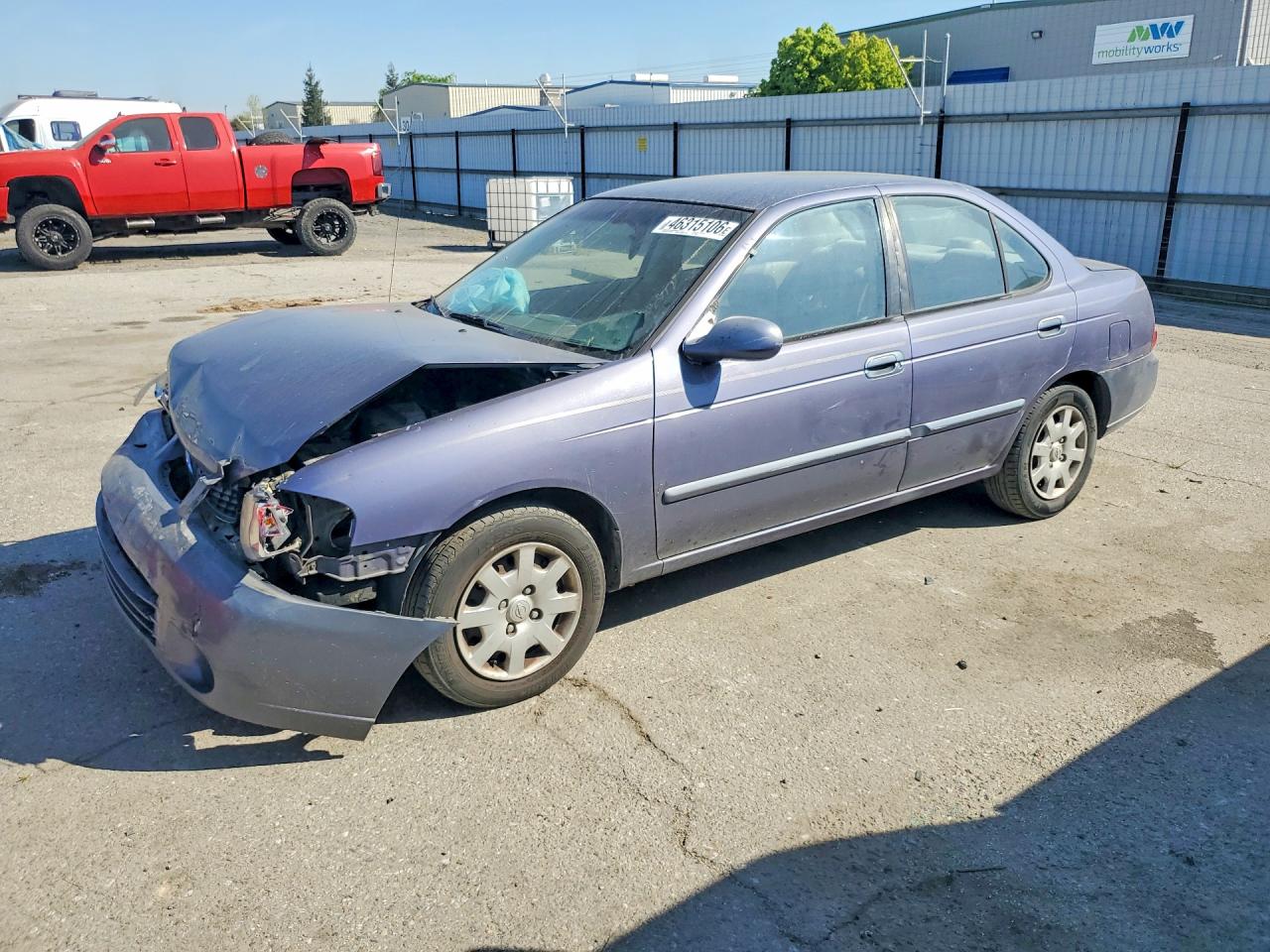 2000 Nissan Sentra Xe Blue vin: 3N1CB51D5YL340994