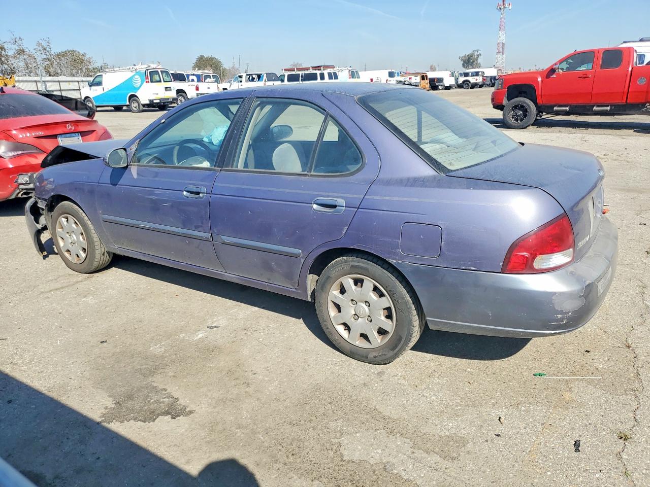 2000 Nissan Sentra Xe Синий vin: 3N1CB51D5YL340994