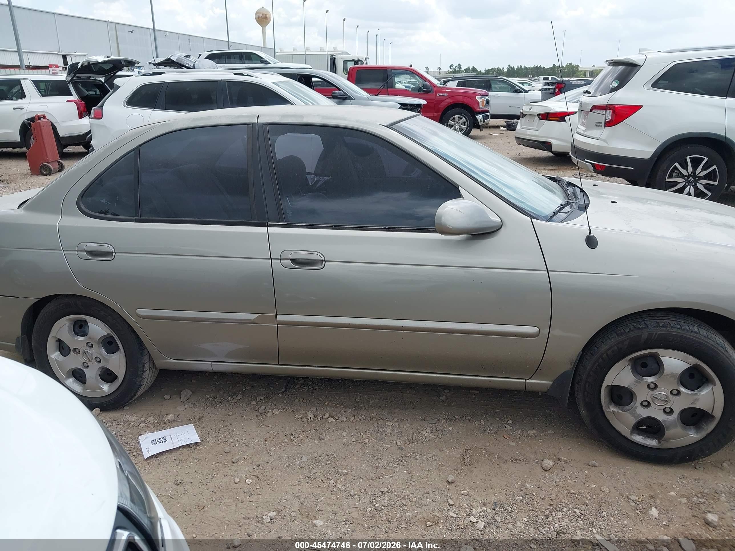 2003 Nissan Sentra Gxe Gray vin: 3N1CB51D63L777976