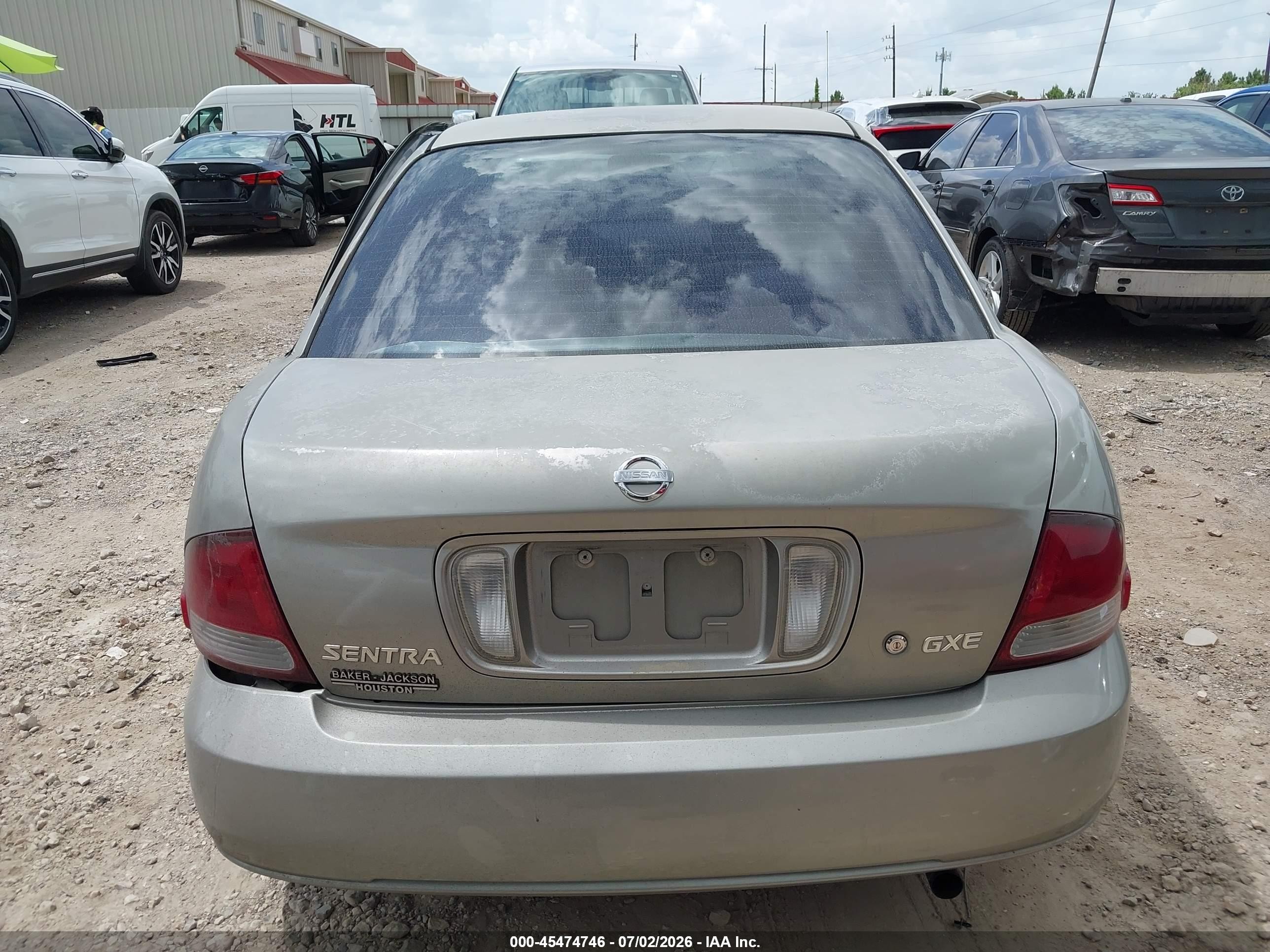 2003 Nissan Sentra Gxe Gray vin: 3N1CB51D63L777976