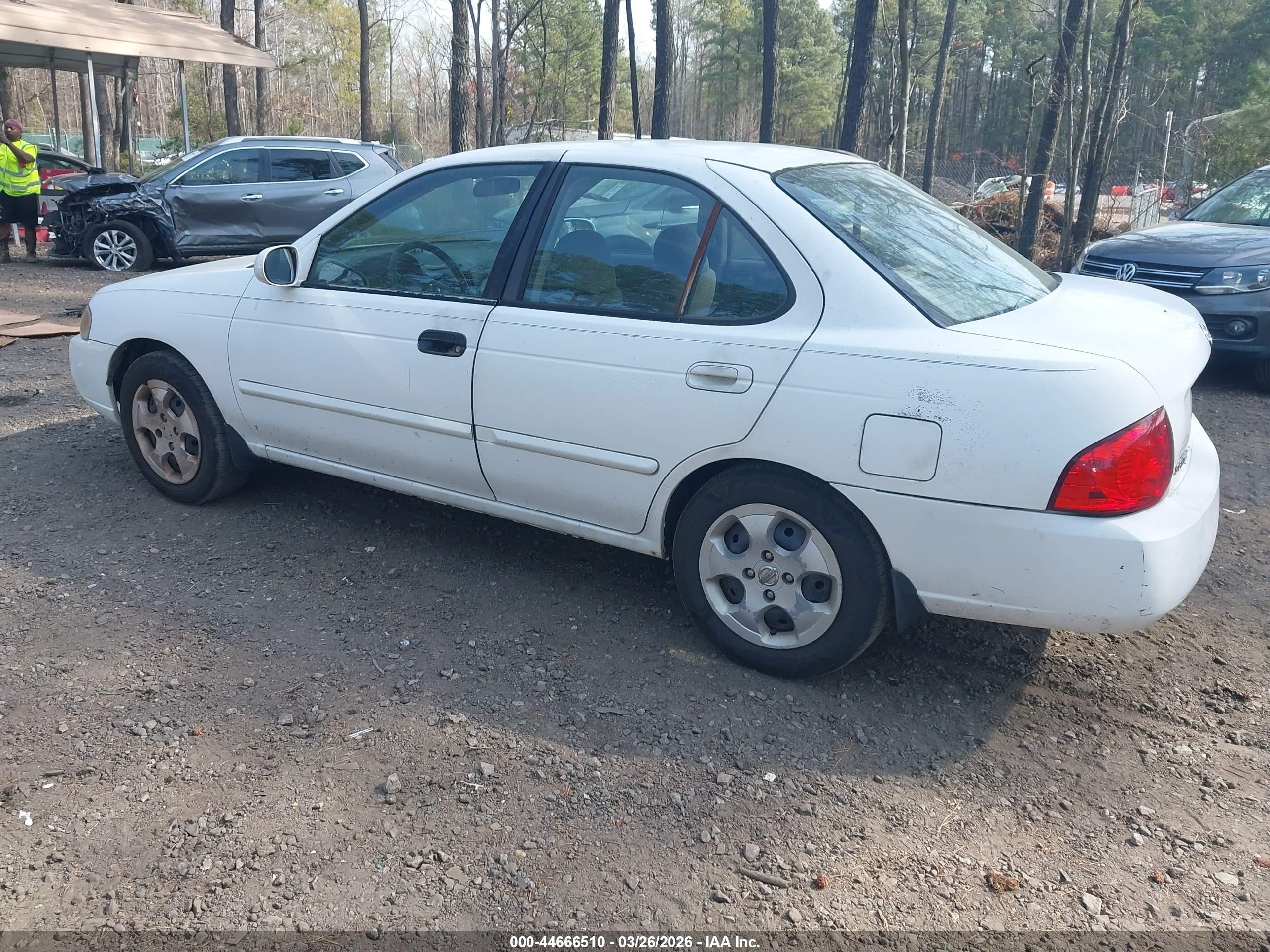 2005 Nissan Sentra 1.8s White vin: 3N1CB51D65L503244