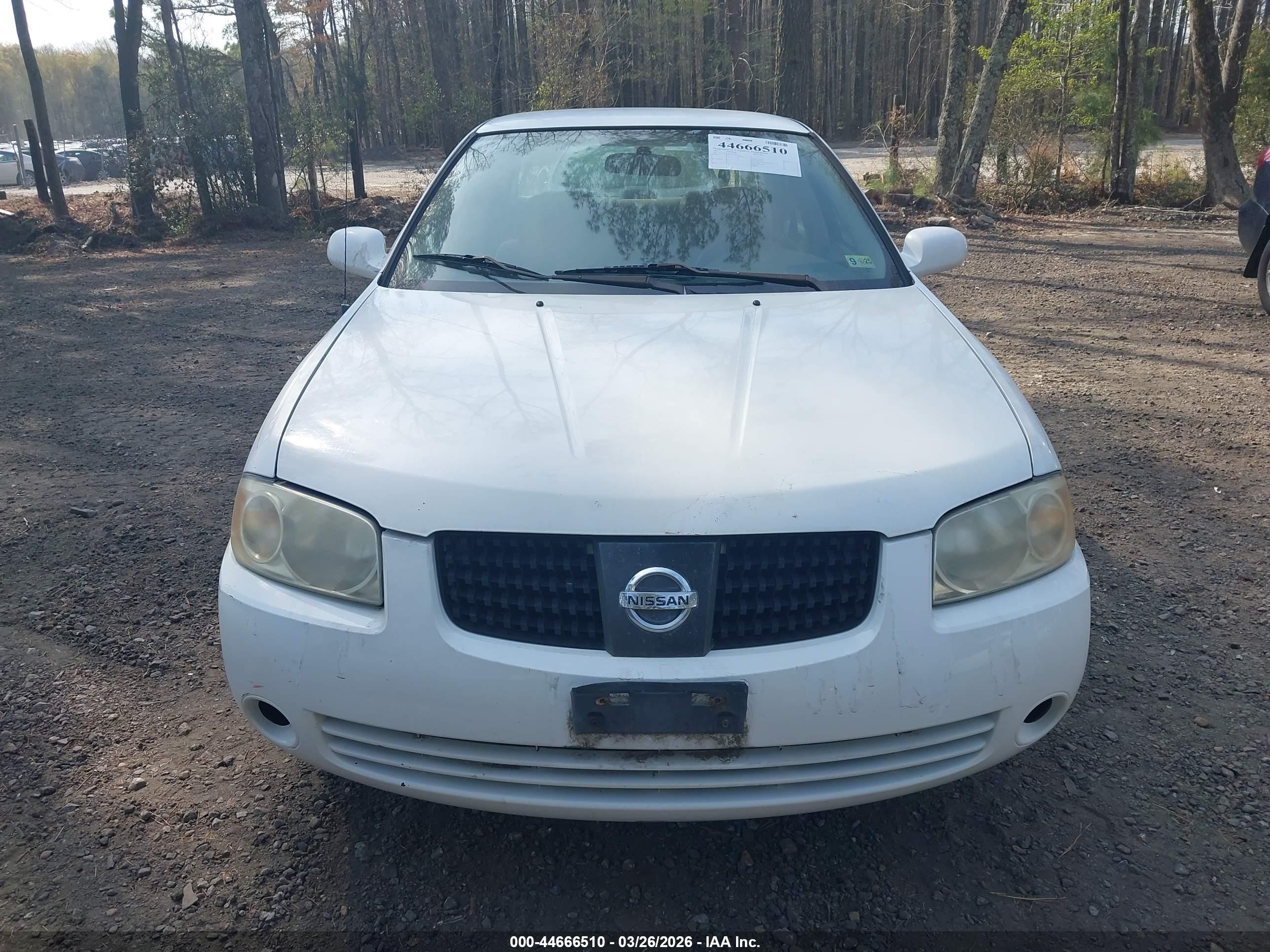 2005 Nissan Sentra 1.8s White vin: 3N1CB51D65L503244