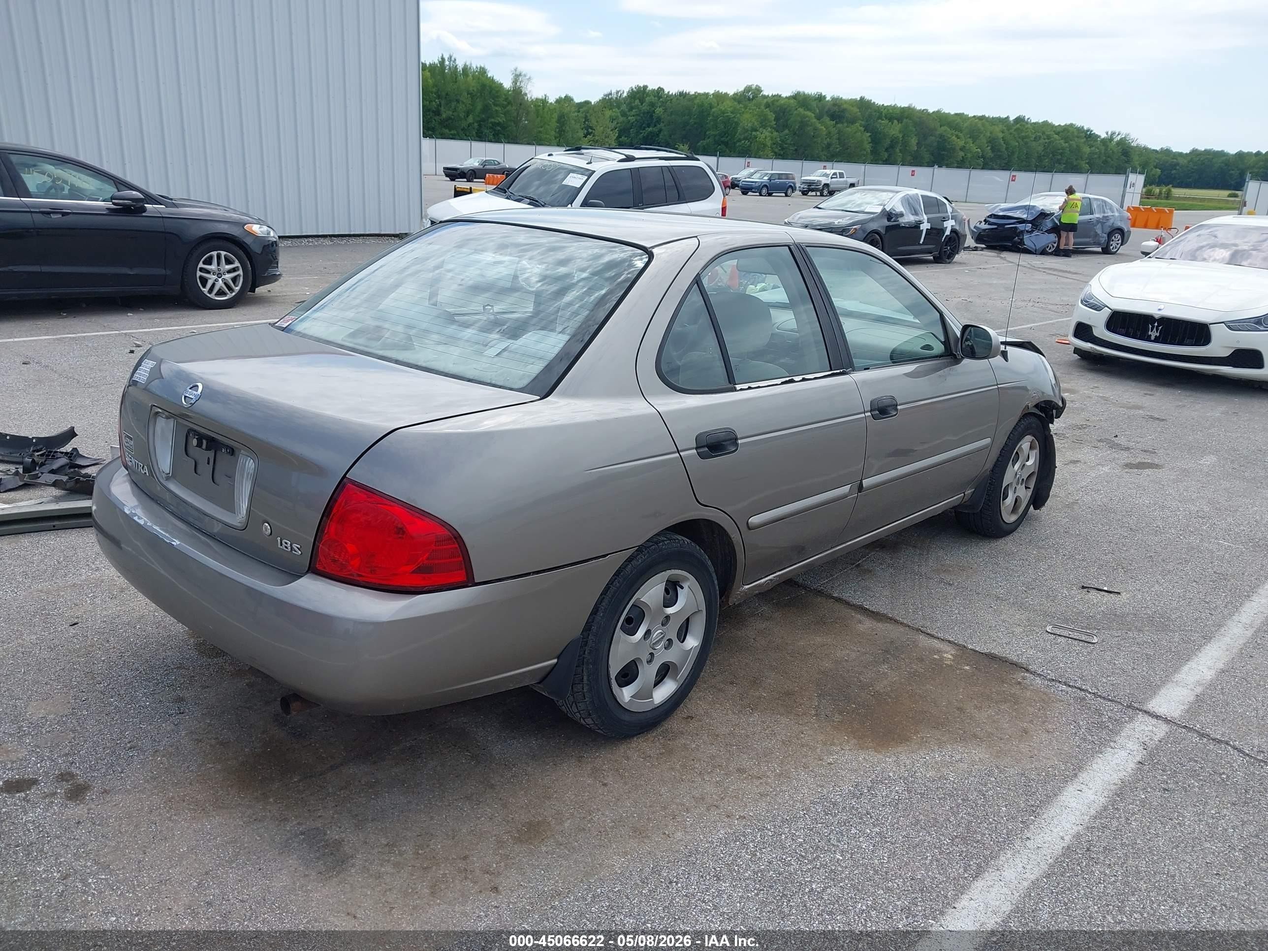 2005 Nissan Sentra 1.8s Gray vin: 3N1CB51D65L577196