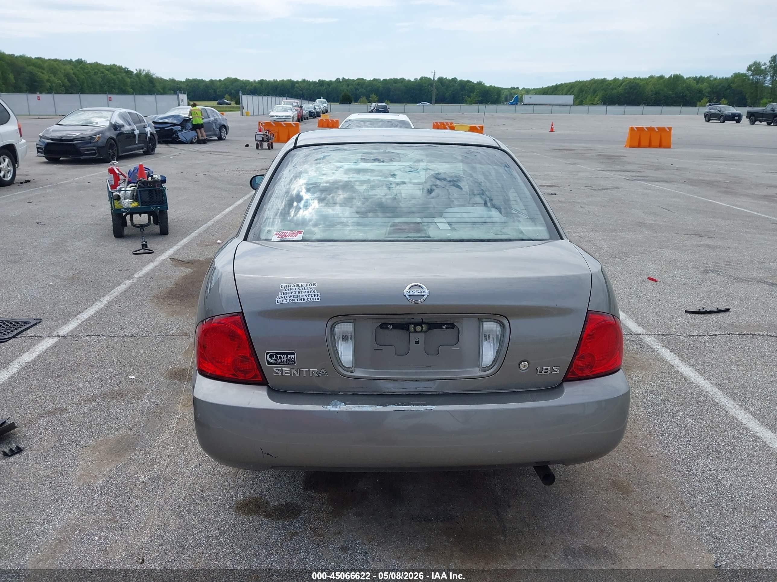 2005 Nissan Sentra 1.8s Gray vin: 3N1CB51D65L577196