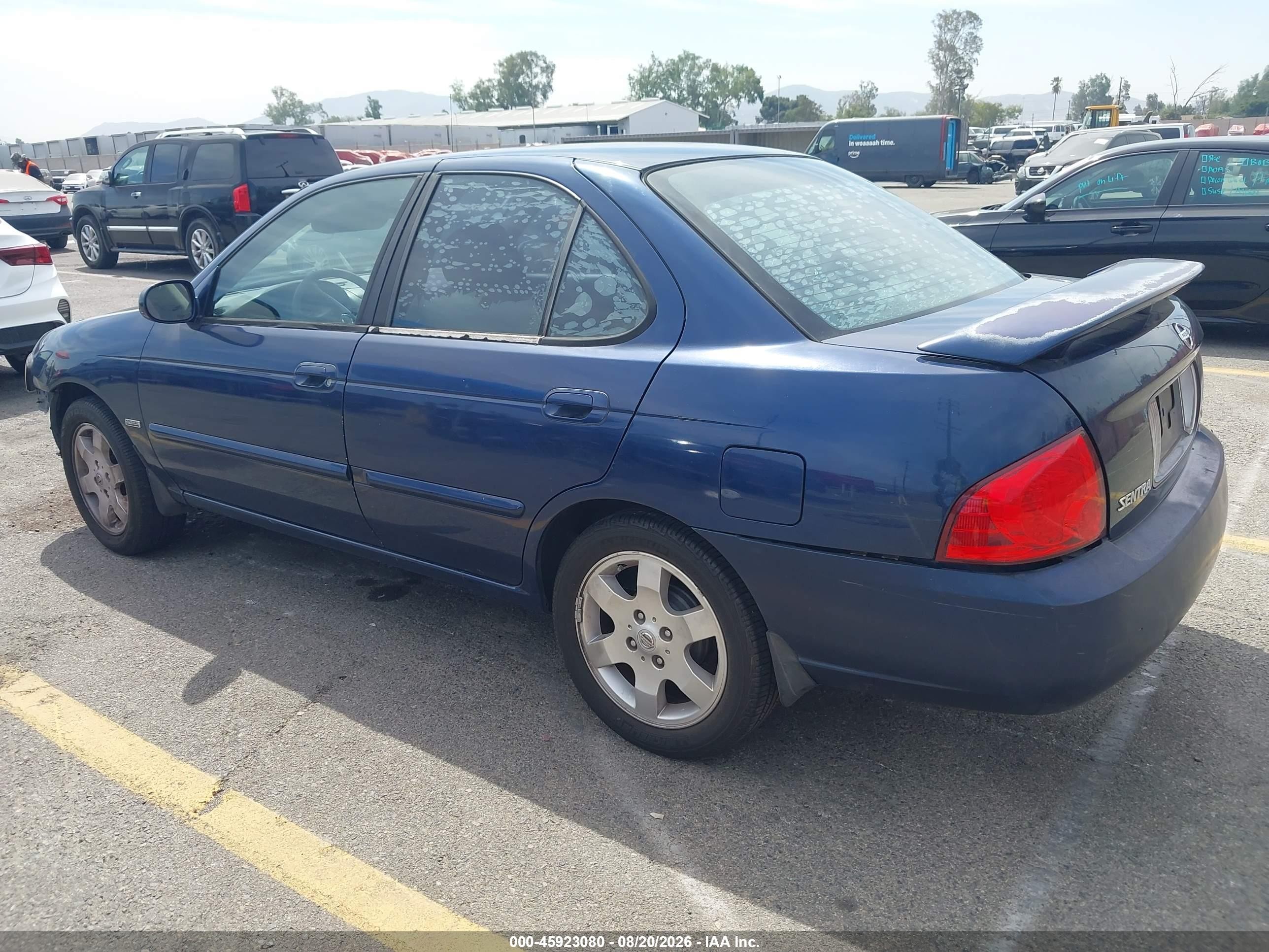 2006 Nissan Sentra 1.8s Blue vin: 3N1CB51D66L488651